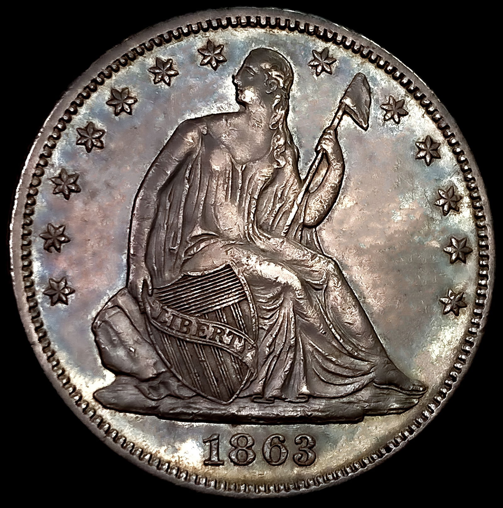 1863 Seated Liberty Half Dollar: 1863 Seated Liberty Half Dollar