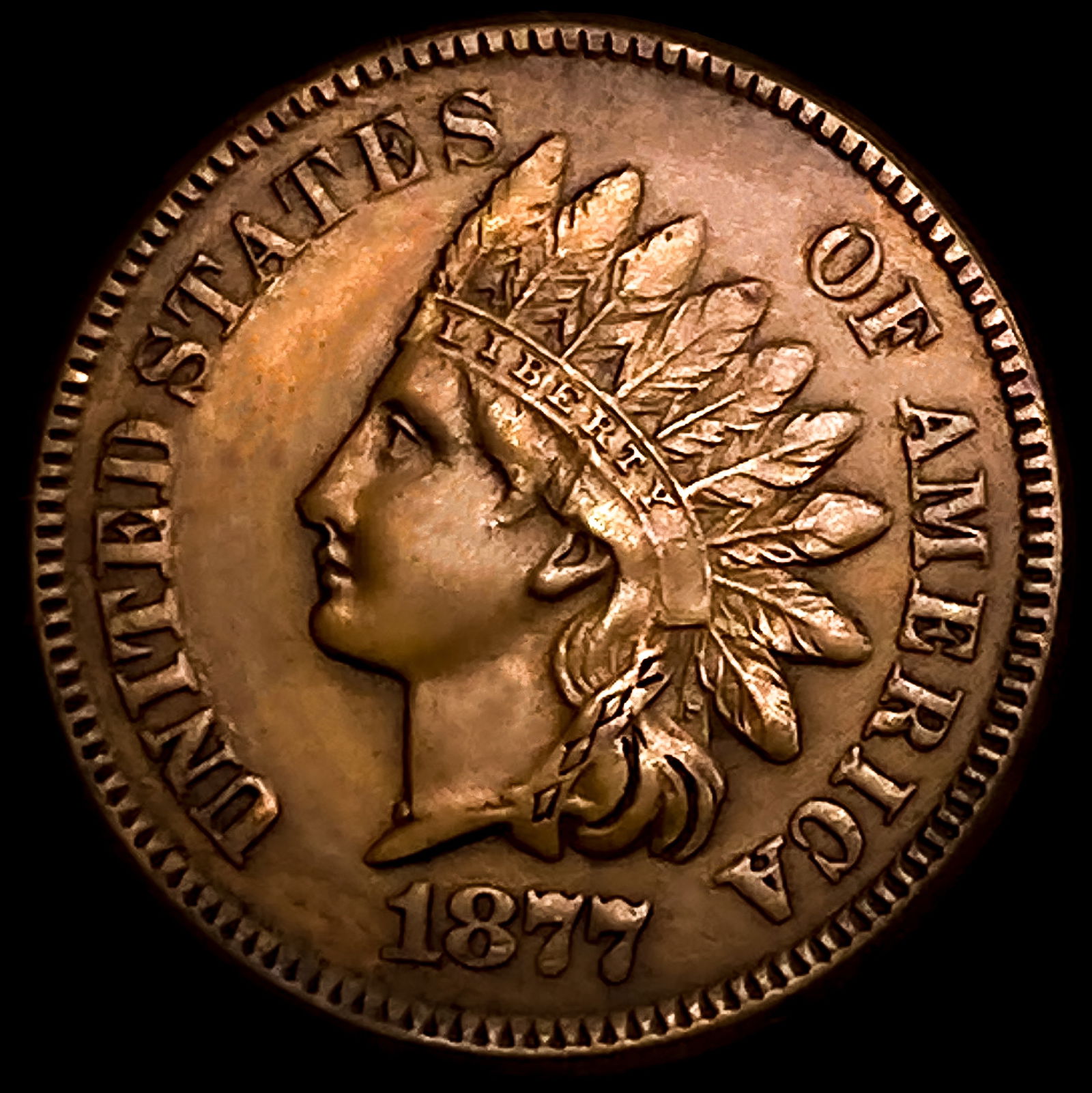 1877 Indian Head Cent (1 of 2)