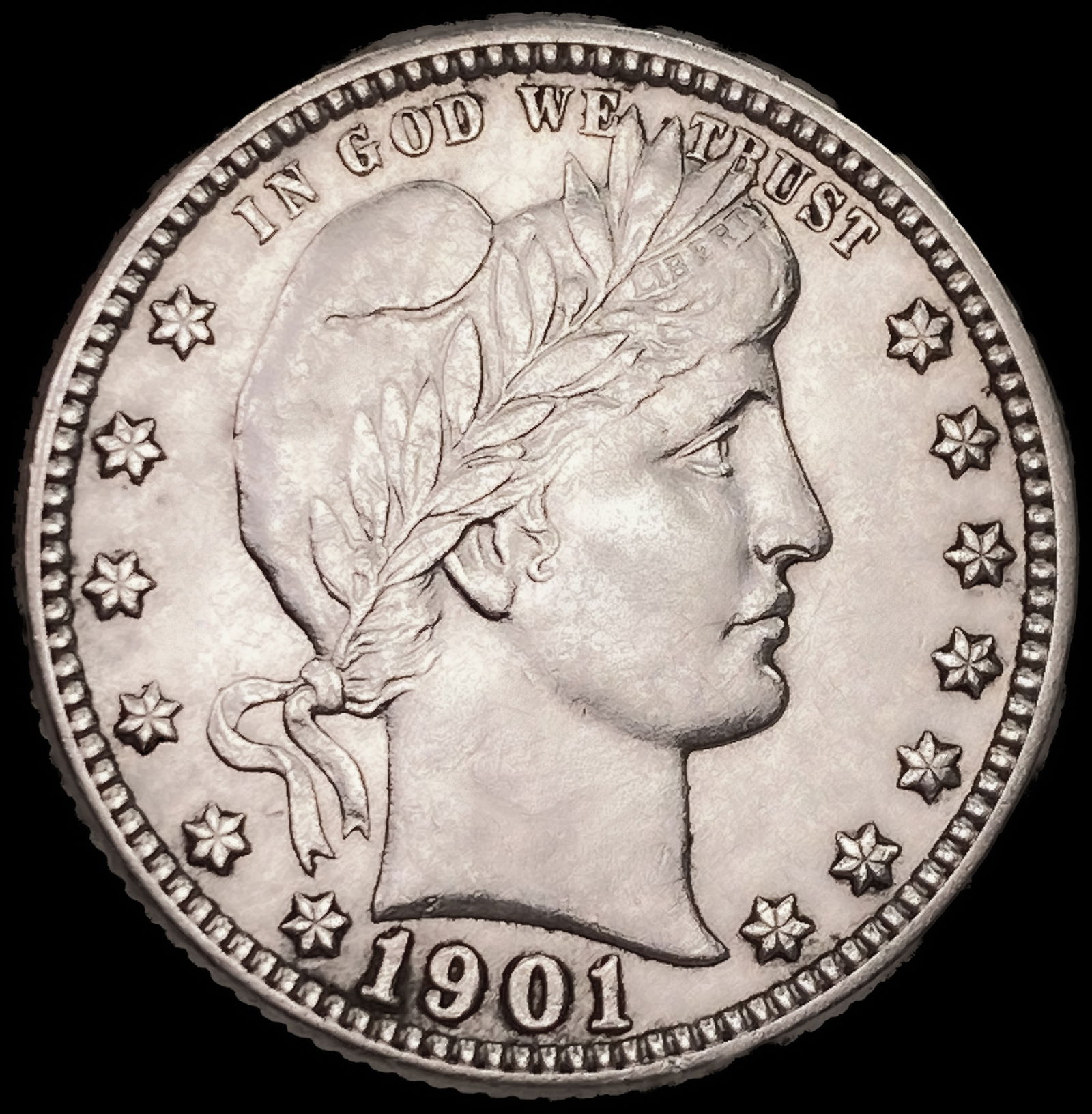 1901-O Barber Quarter: 1901-O Barber Quarter