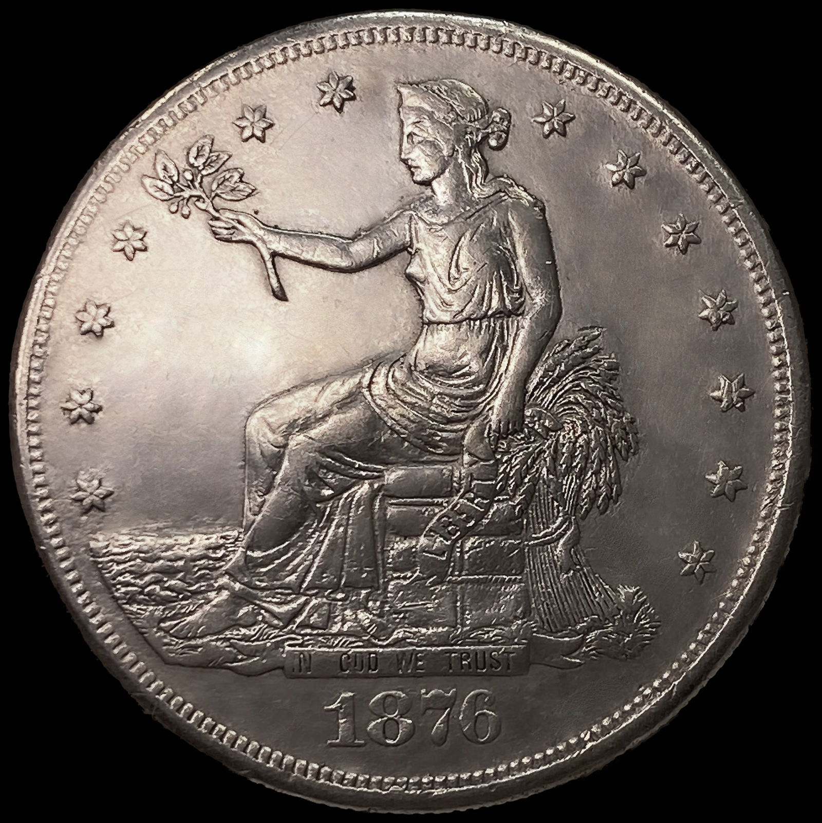1876-CC Silver Trade Dollar: 1876-CC Silver Trade Dollar