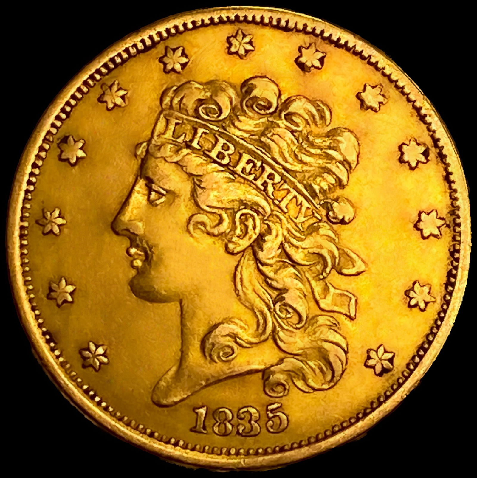1835 $5 Gold Half Eagle: 1835 $5 Gold Half Eagle