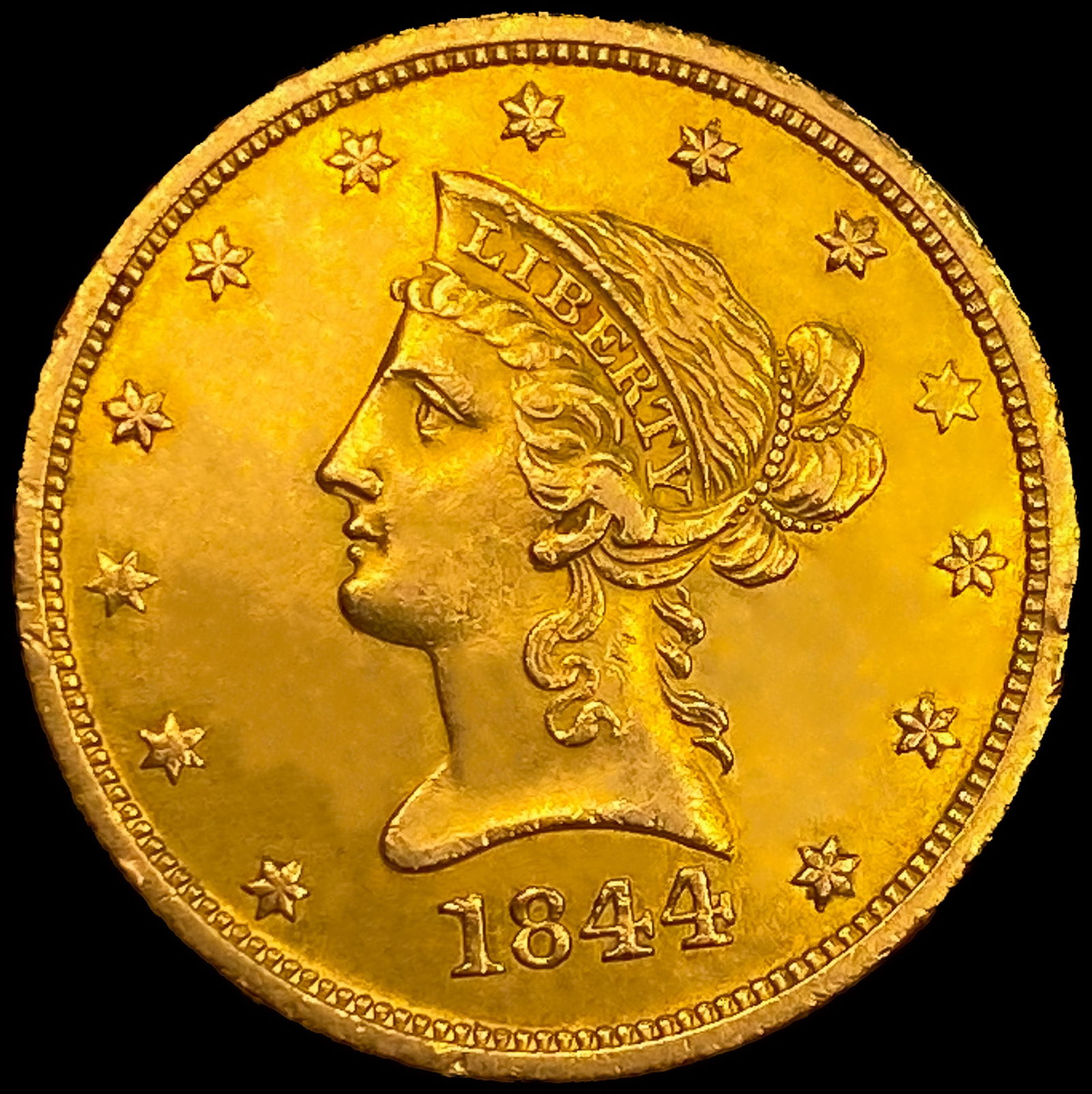 1844-O $10 Gold Eagle: 1844-O $10 Gold Eagle