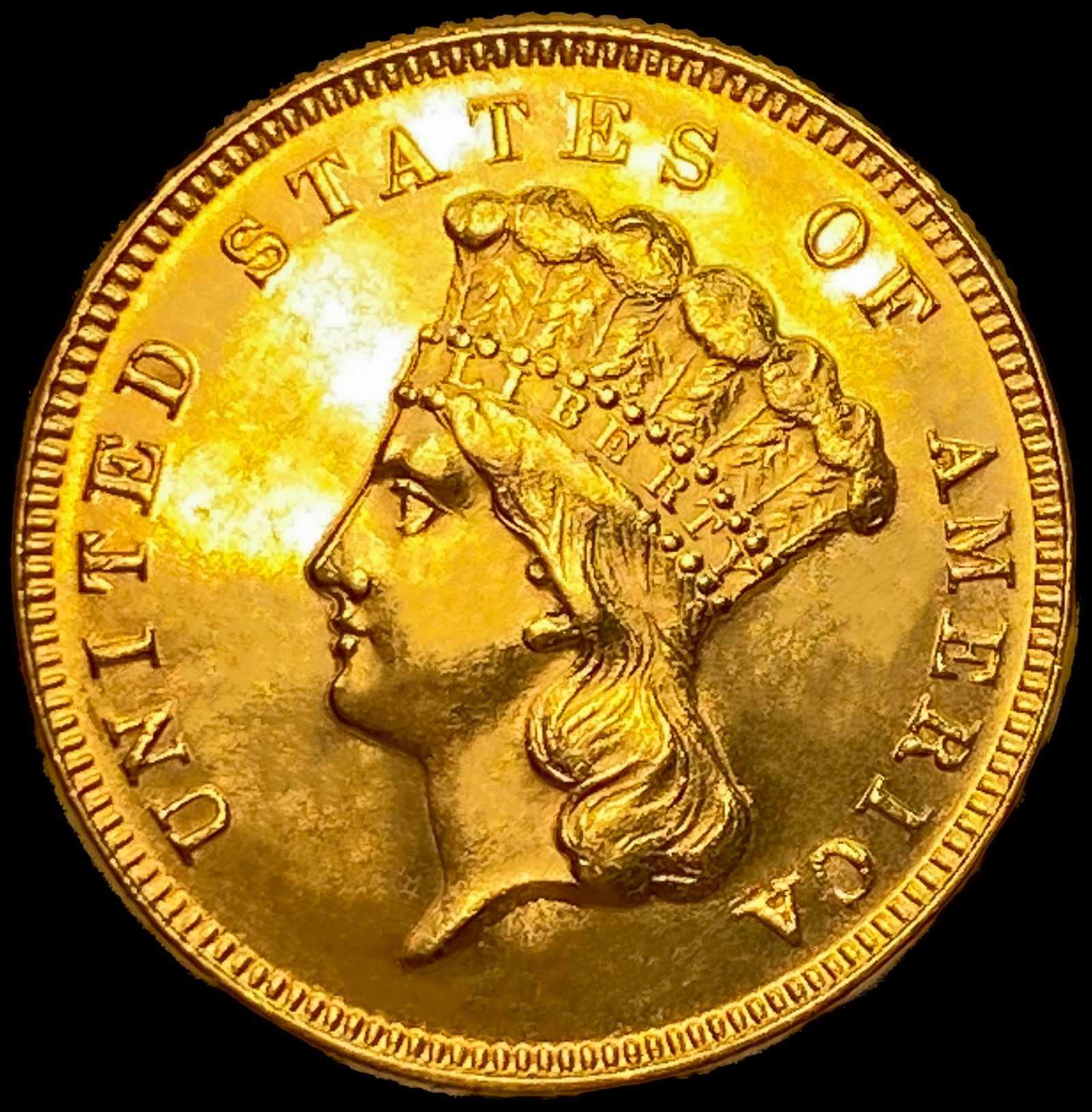 1871 $3 Gold Piece: 1871 $3 Gold Piece