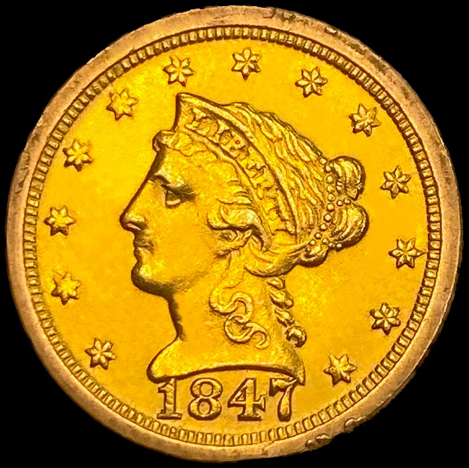 1847-O $2.50 Gold Quarter Eagle: 1847-O $2.50 Gold Quarter Eagle