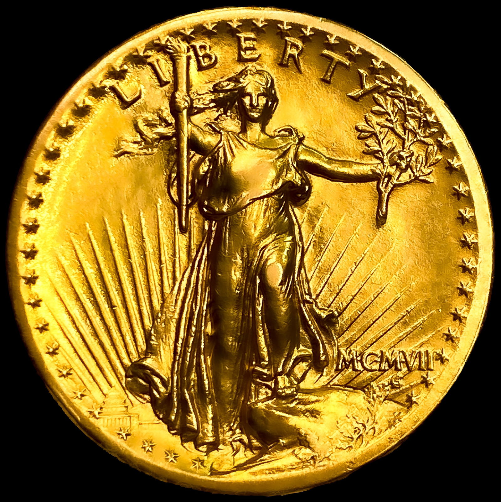 1907 High Relief $20 Gold Double Eagle: 1907 High Relief $20 Gold Double Eagle