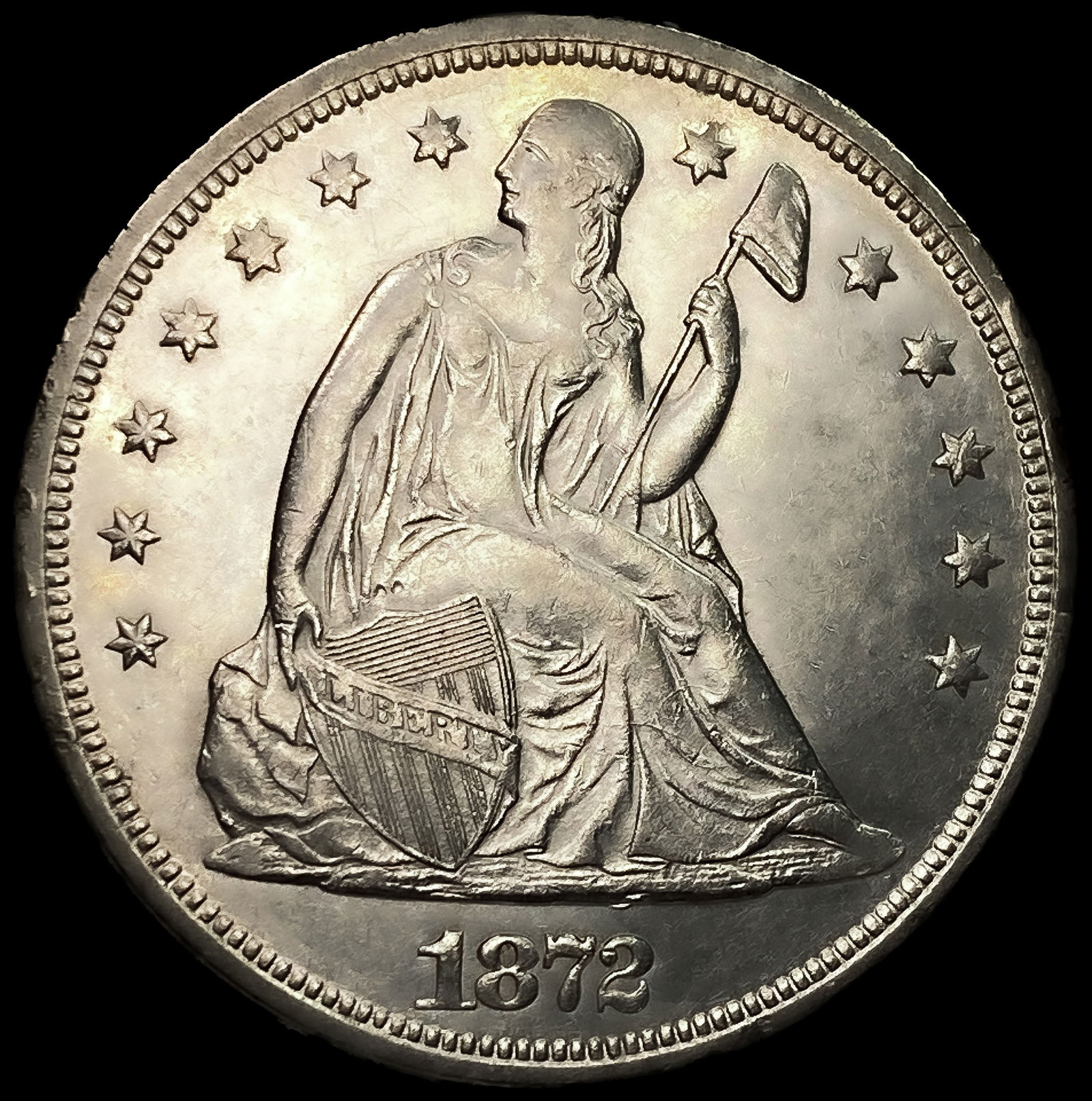 1872 Seated Liberty Dollar: 1872 Seated Liberty Dollar