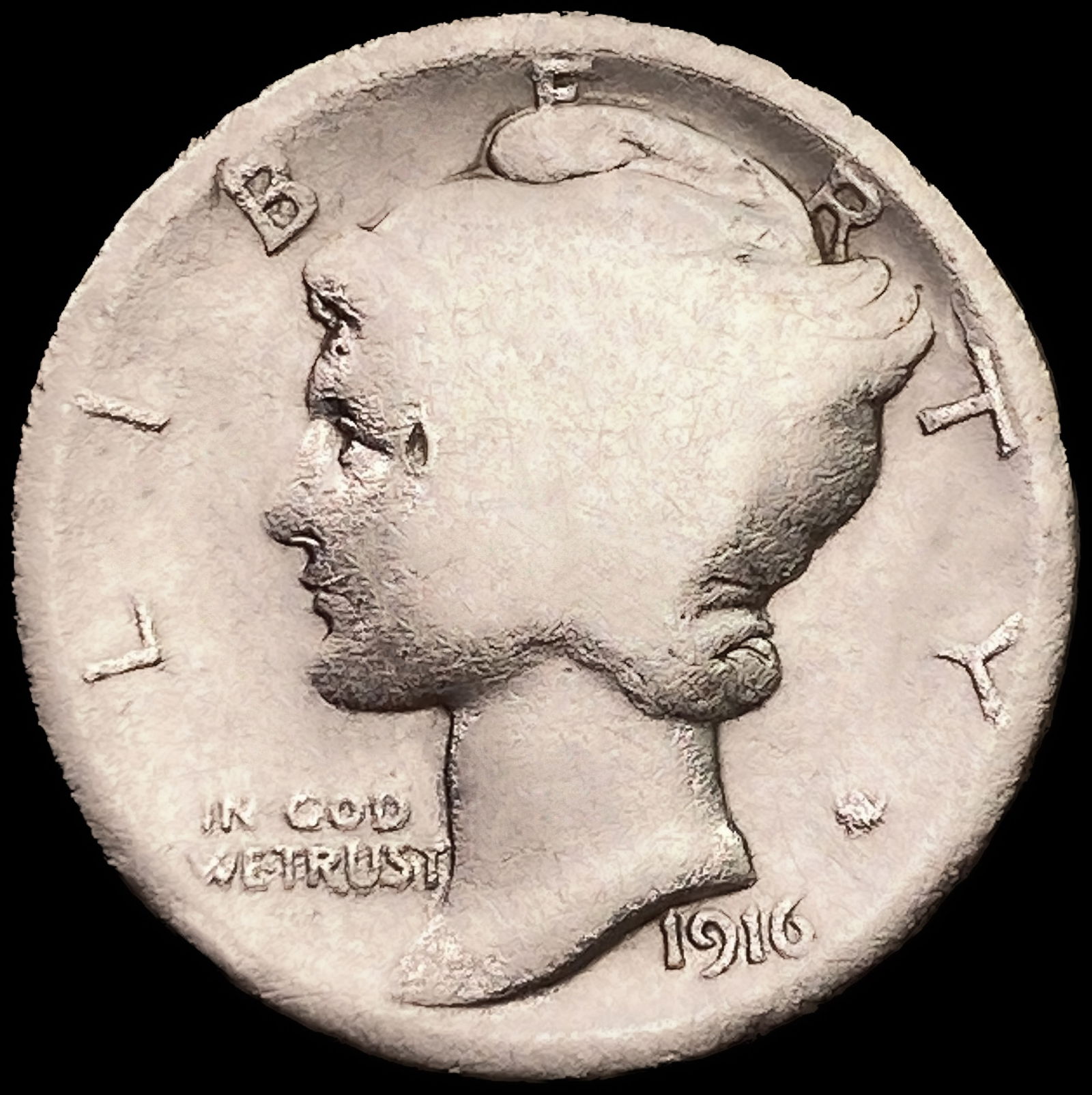1916-D Mercury Dime: 1916-D Mercury Dime