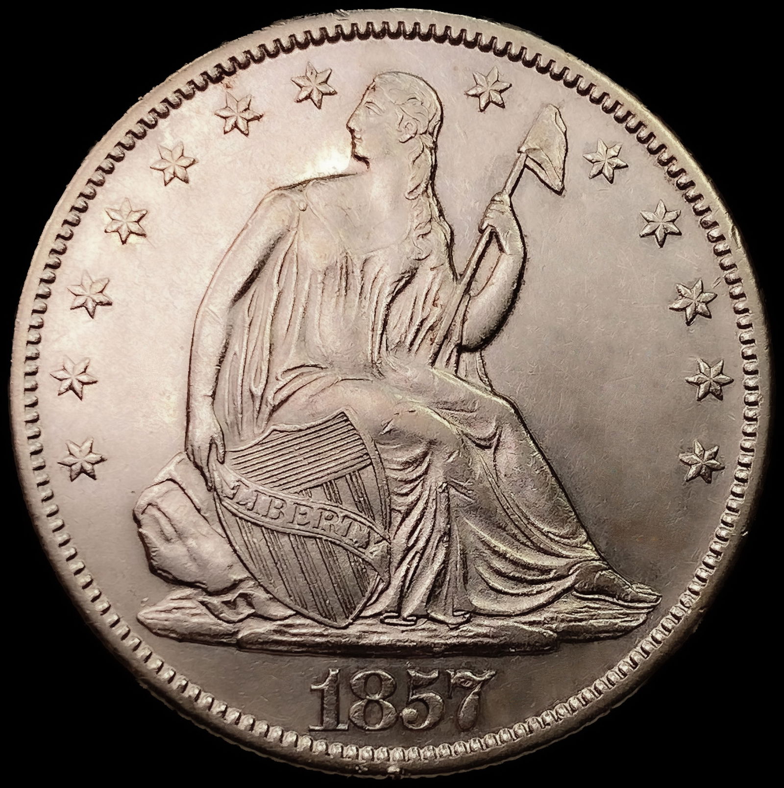 1857-O Seated Liberty Half Dollar: 1857-O Seated Liberty Half Dollar