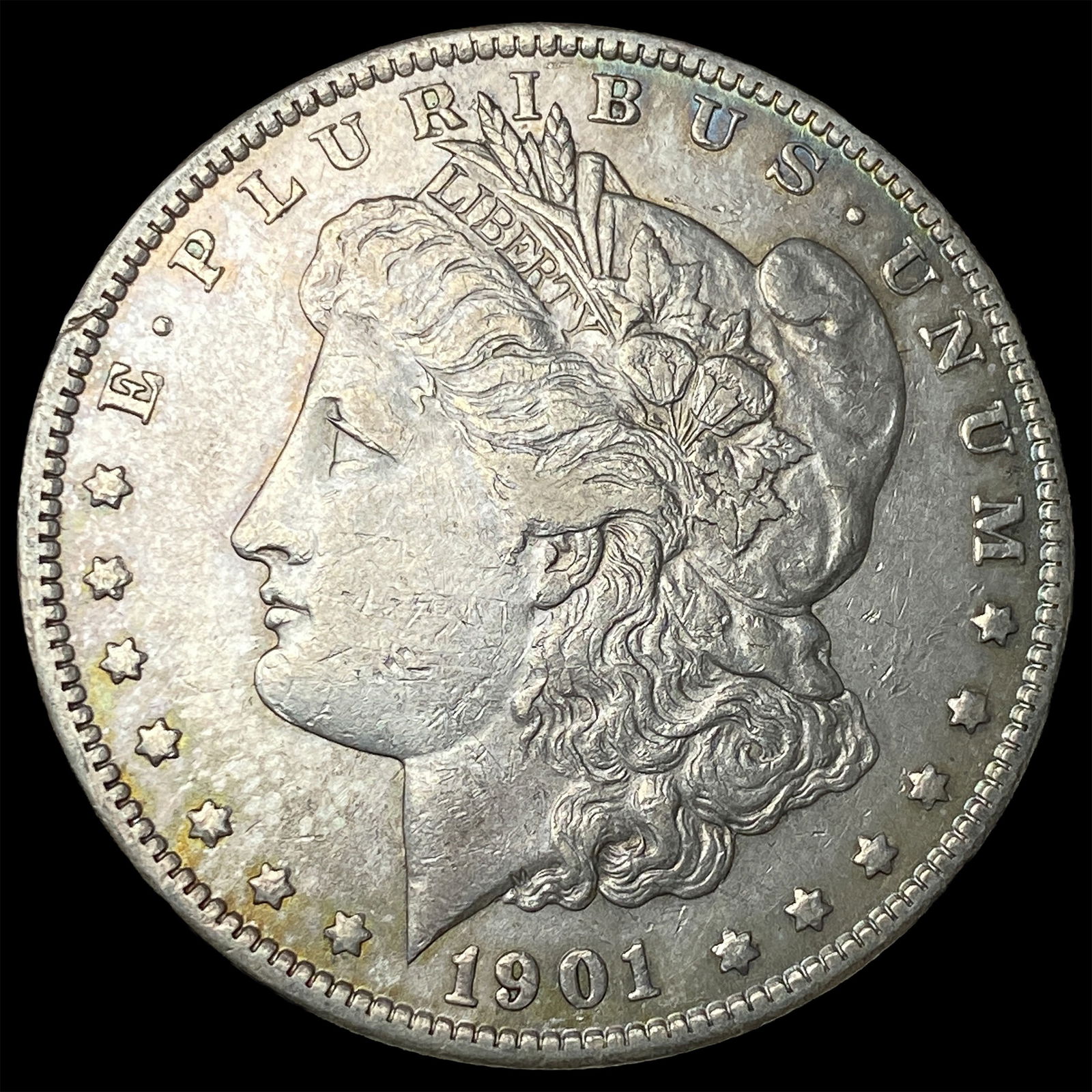 1901-S Silver Morgan Dollar NEARLY UNCIRCULATED: 1901-S Silver Morgan Dollar NEARLY UNCIRCULATED