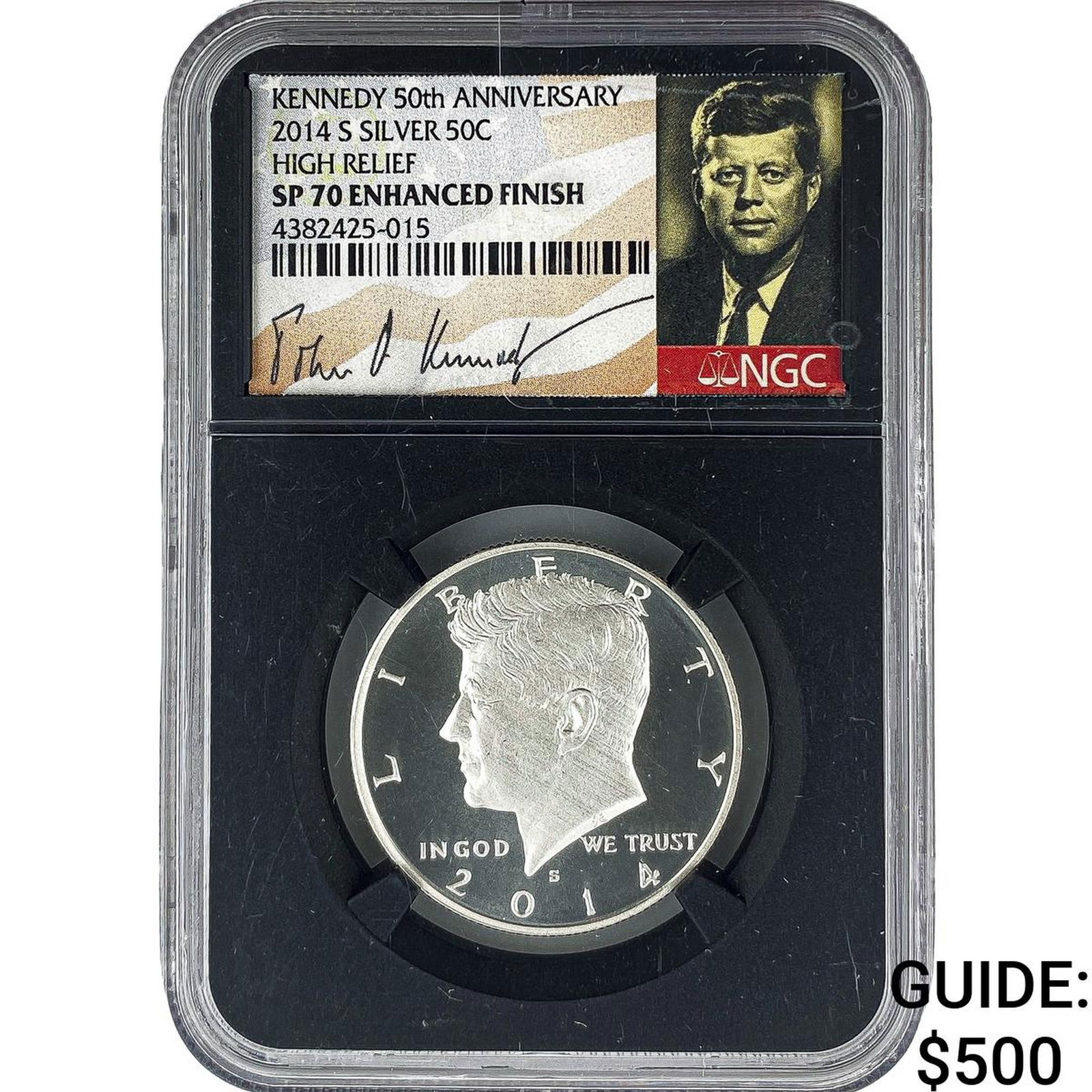 2014-S Kennedy Half Dollar NGC SP70 High Relief: 2014-S Kennedy Half Dollar NGC SP70 High Relief