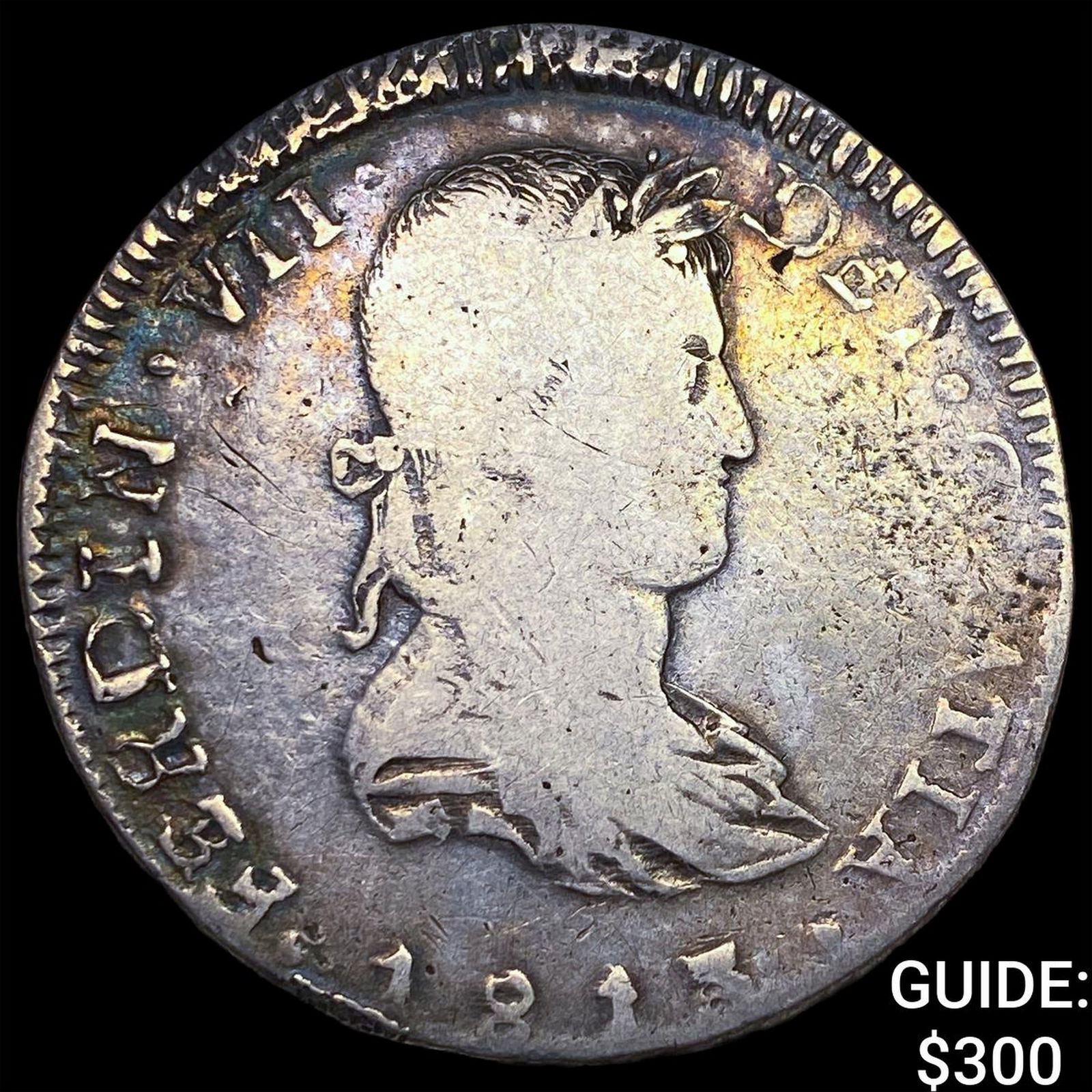 1813 Colonial Spain Silver 8 Reales NEARLY UNCIRCULATED: 1813 Colonial Spain Silver 8 Reales NEARLY UNCIRCULATED