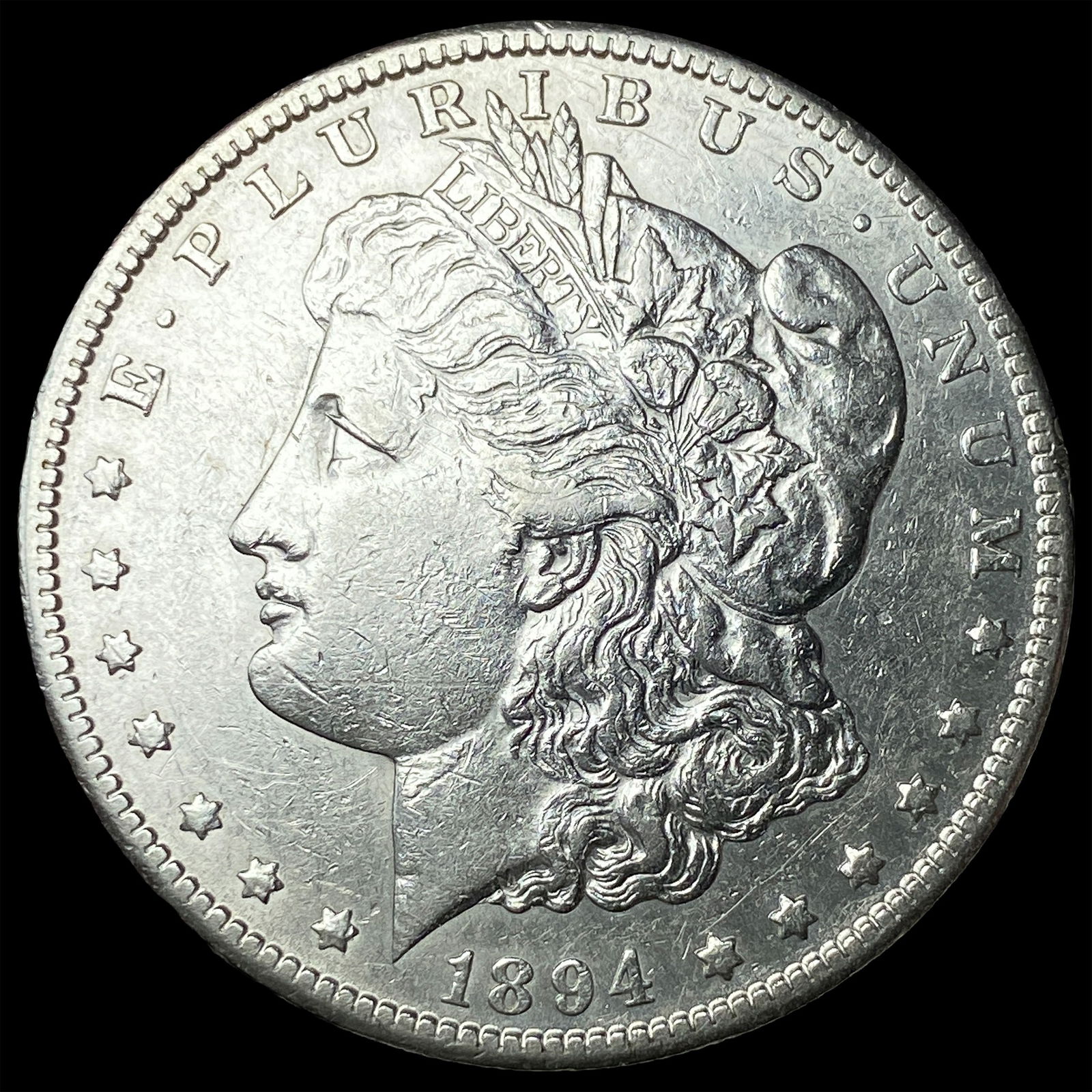 1894-S Silver Morgan Dollar CLOSELY UNCIRCULATED: 1894-S Silver Morgan Dollar CLOSELY UNCIRCULATED