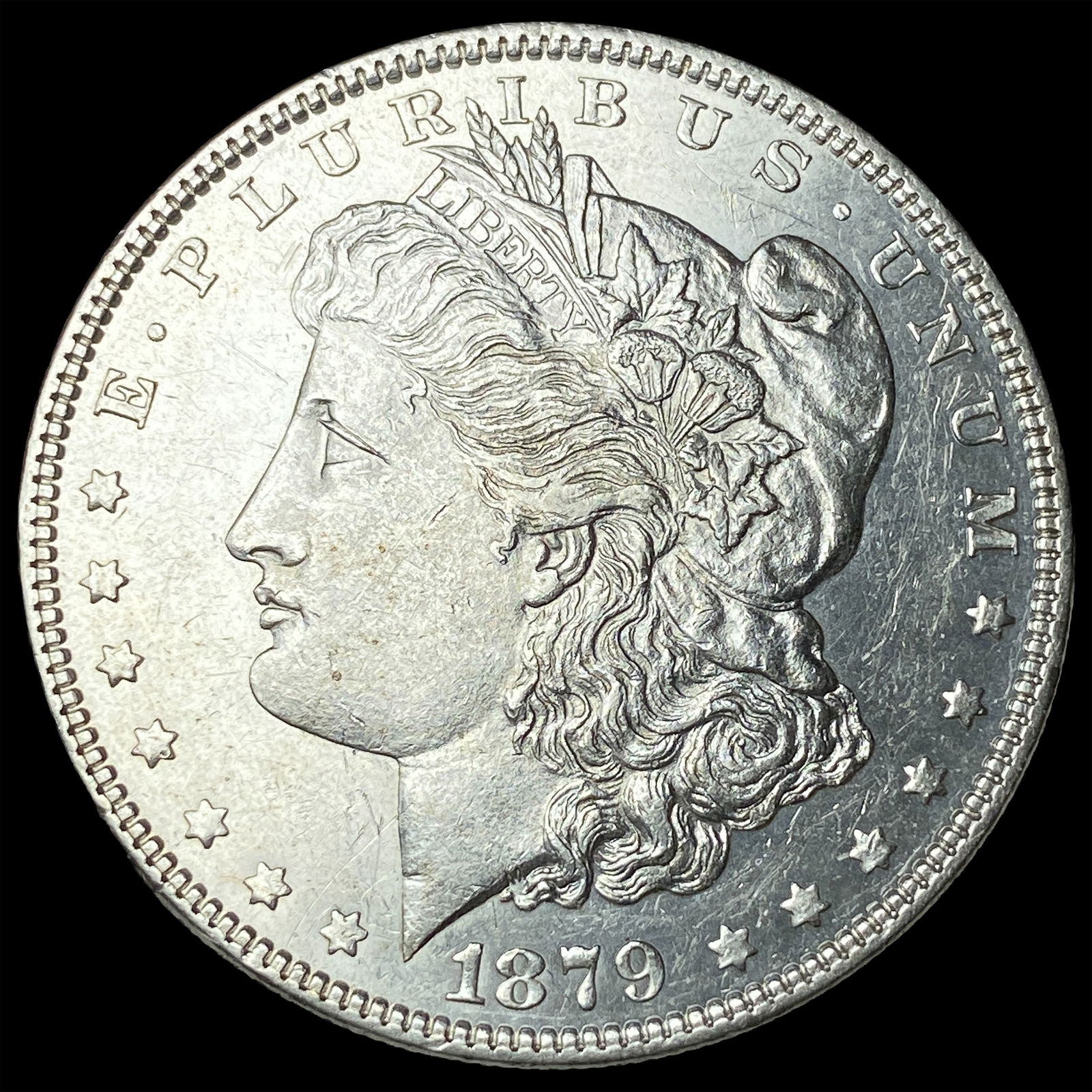 1879 Silver Morgan Dollar CHOICE AU: 1879 Silver Morgan Dollar CHOICE AU