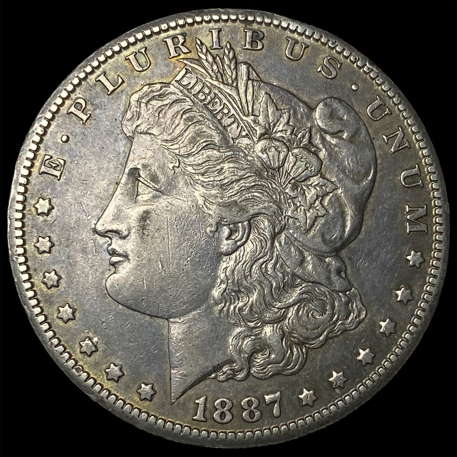 1887-S Silver Morgan Dollar NEARLY UNCIRCULATED: 1887-S Silver Morgan Dollar NEARLY UNCIRCULATED