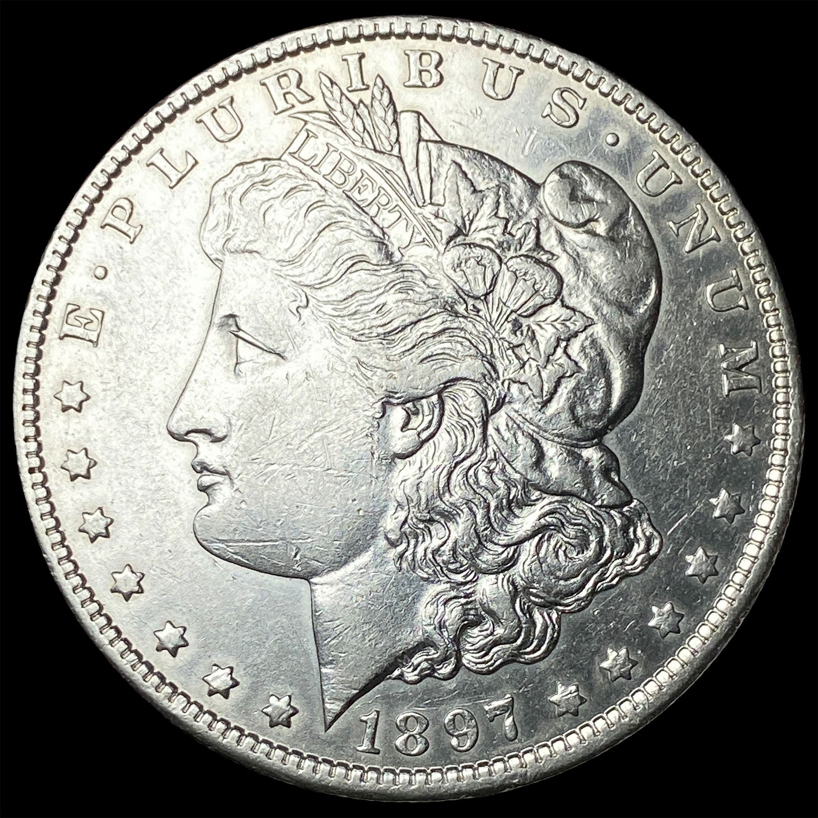 1897-S Silver Morgan Dollar CLOSELY UNCIRCULATED: 1897-S Silver Morgan Dollar CLOSELY UNCIRCULATED