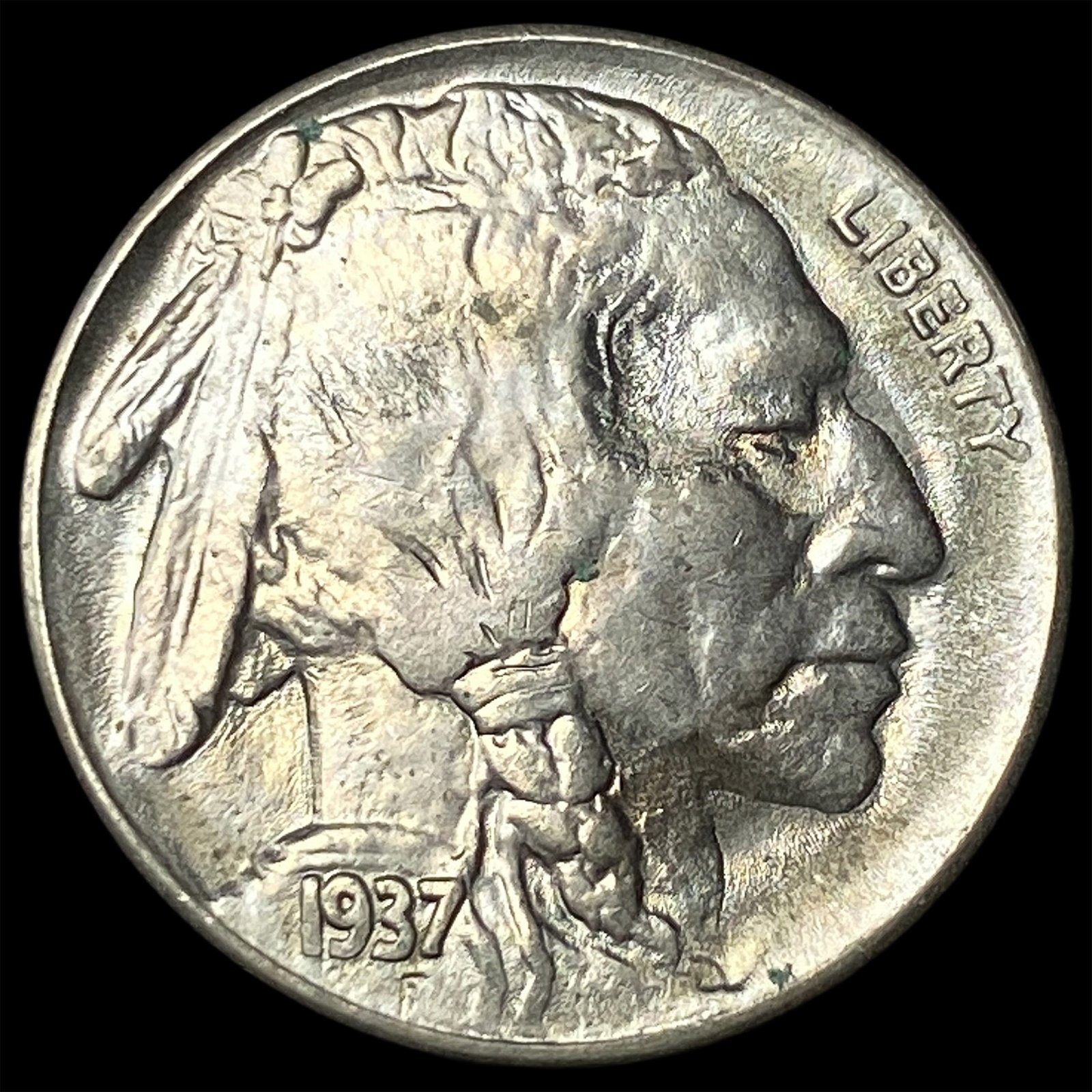 1937-S Nickel Five Cents Buffalo UNCIRCULATED: 1937-S Nickel Five Cents Buffalo UNCIRCULATED