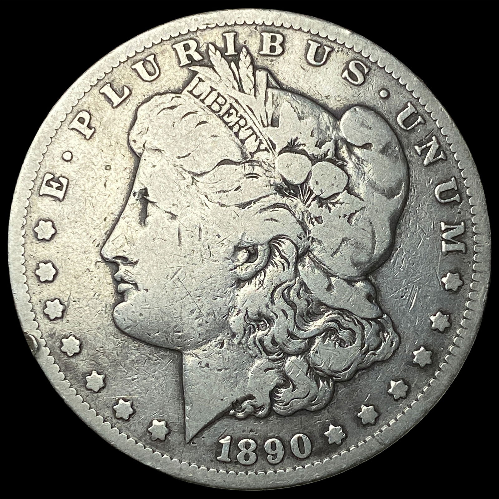 1890-CC Silver Morgan Dollar NICELY CIRCULATED: 1890-CC Silver Morgan Dollar NICELY CIRCULATED