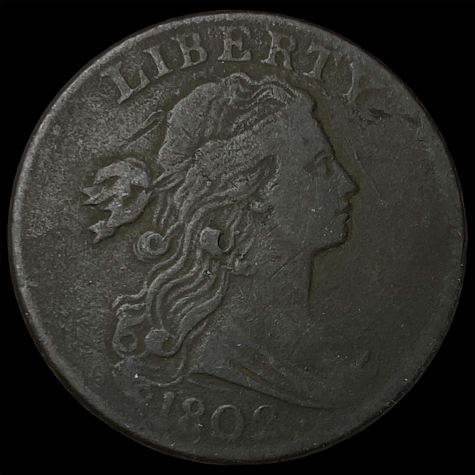 1802 Draped Bust Large Cent ABOUT UNCIRCULATED (1 of 2)