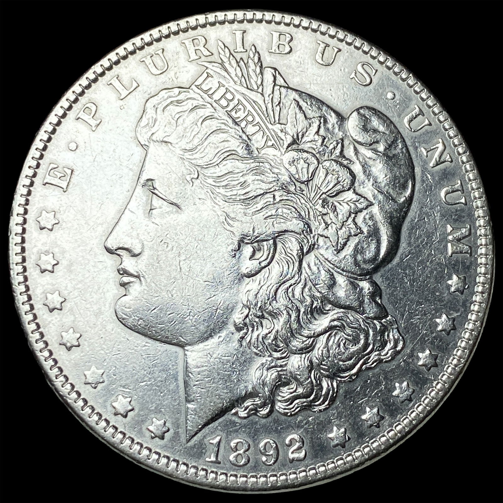 1892-S Silver Morgan Dollar CLOSELY UNCIRCULATED: 1892-S Silver Morgan Dollar CLOSELY UNCIRCULATED