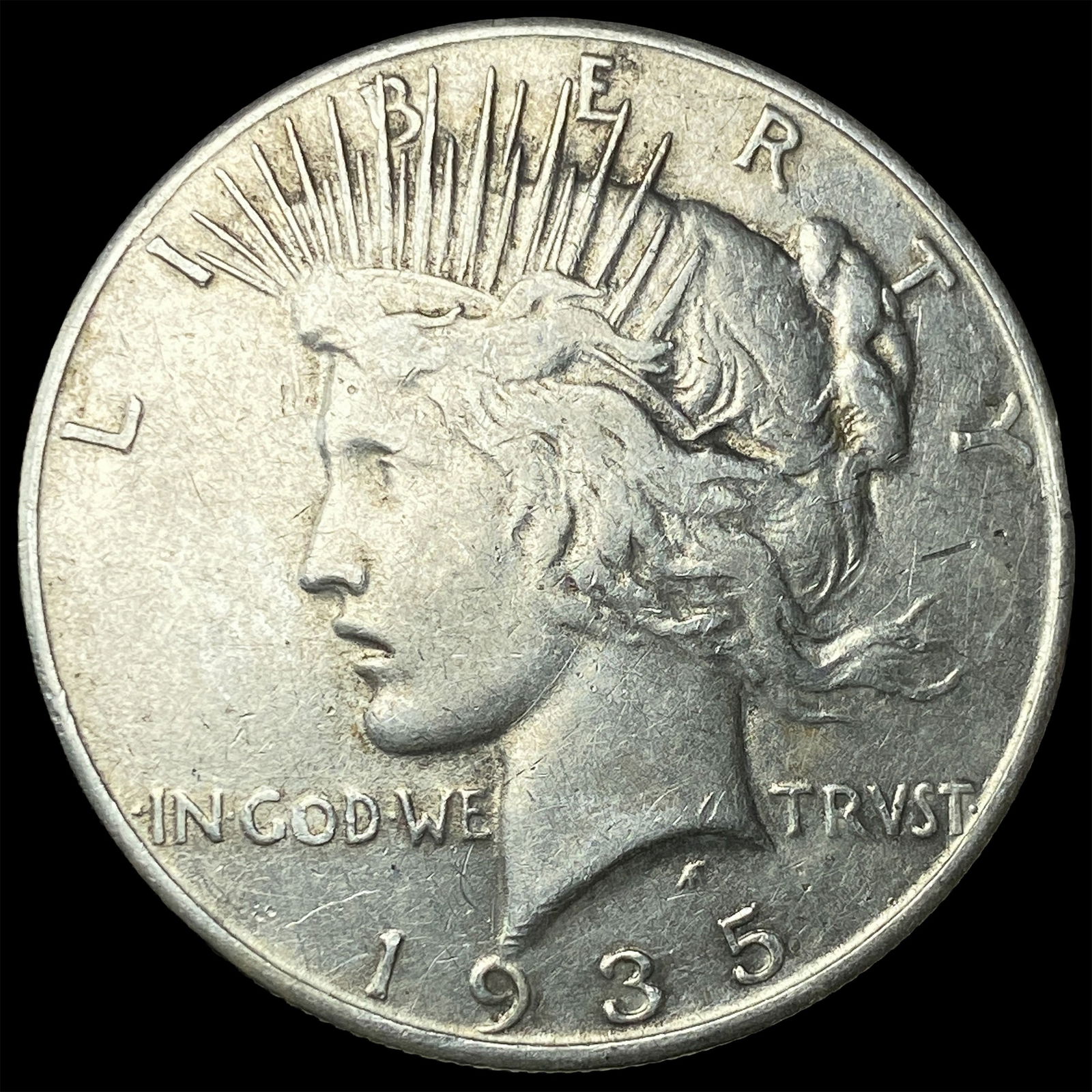 1935 Silver Peace Dollar NEARLY UNCIRCULATED: 1935 Silver Peace Dollar NEARLY UNCIRCULATED