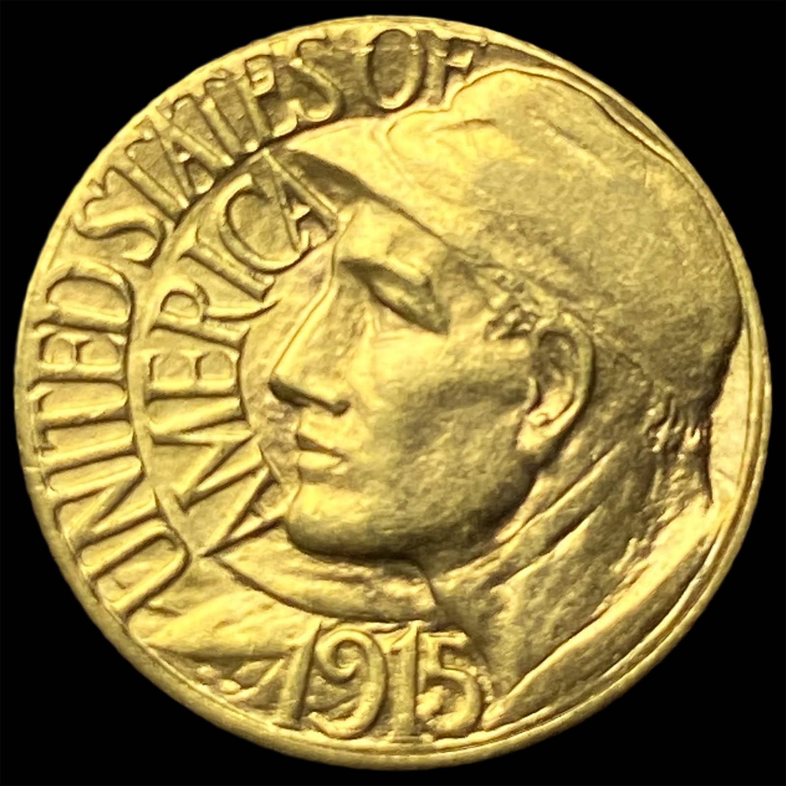 1915-S Gold $1 Panama-Pacific Exposition CHOICE AU: 1915-S Gold $1 Panama-Pacific Exposition CHOICE AU