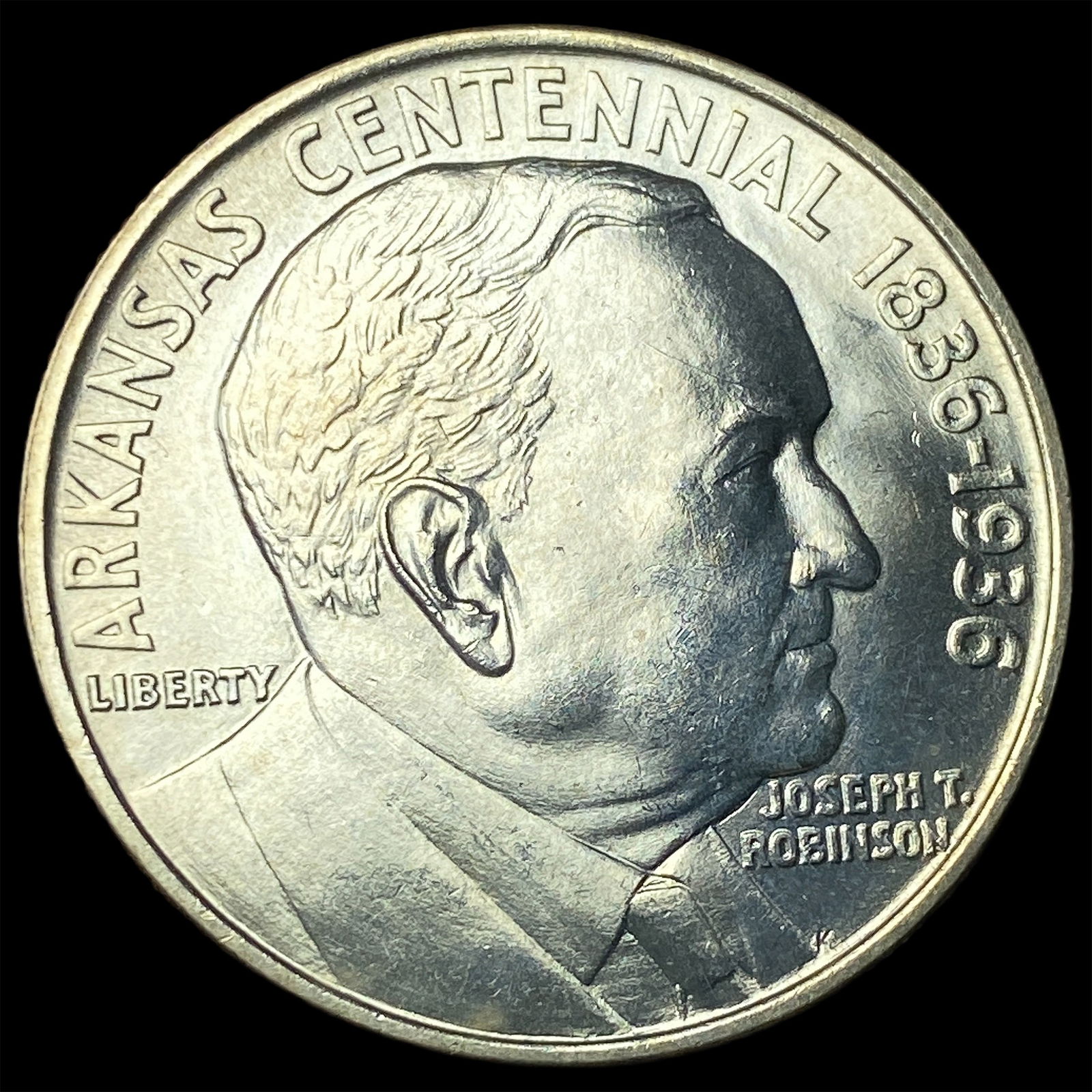 1936 Silver Arkansas Centennial Half Dollar CHOICE BU (1 of 2)