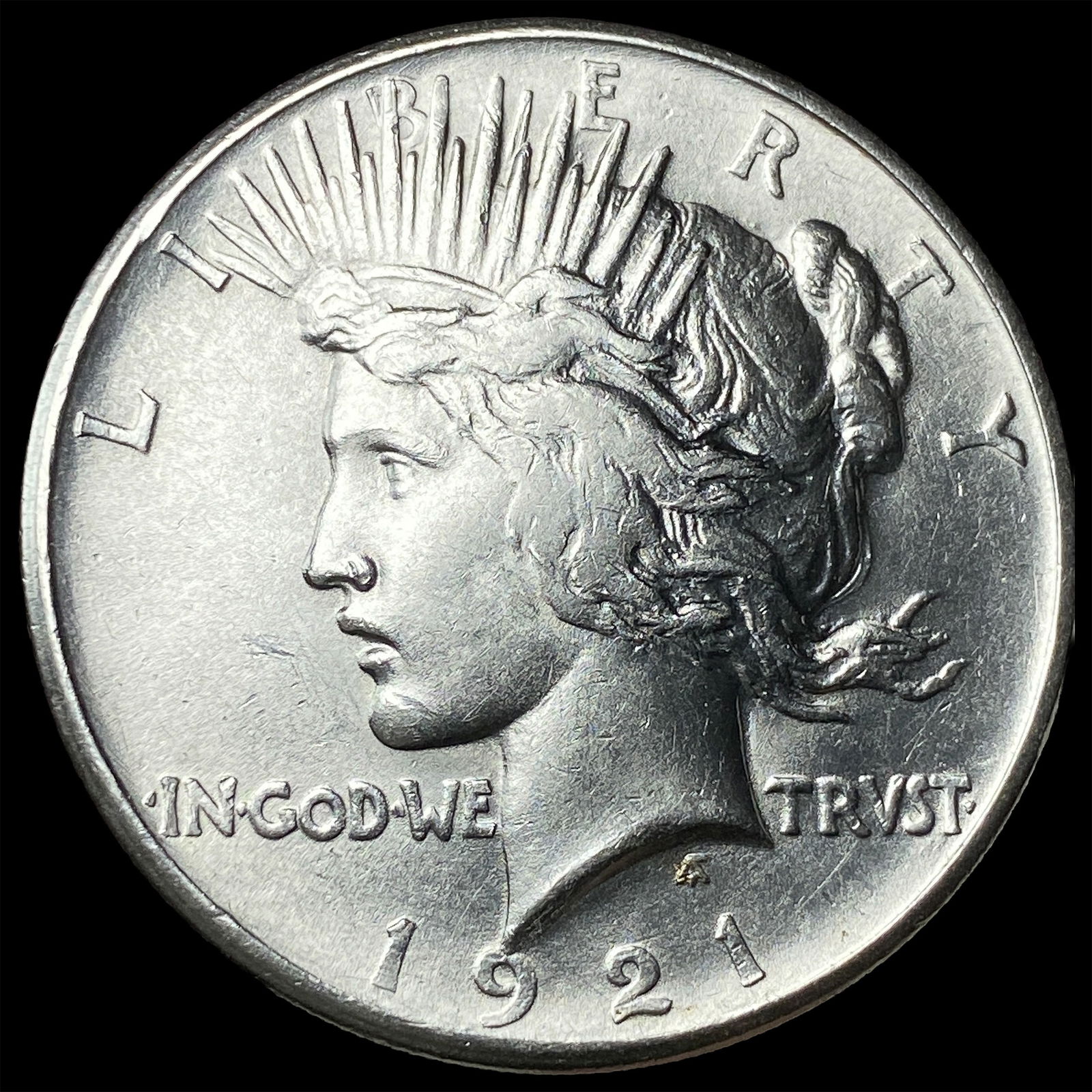 1921 Silver Peace Dollar CHOICE BU (1 of 2)