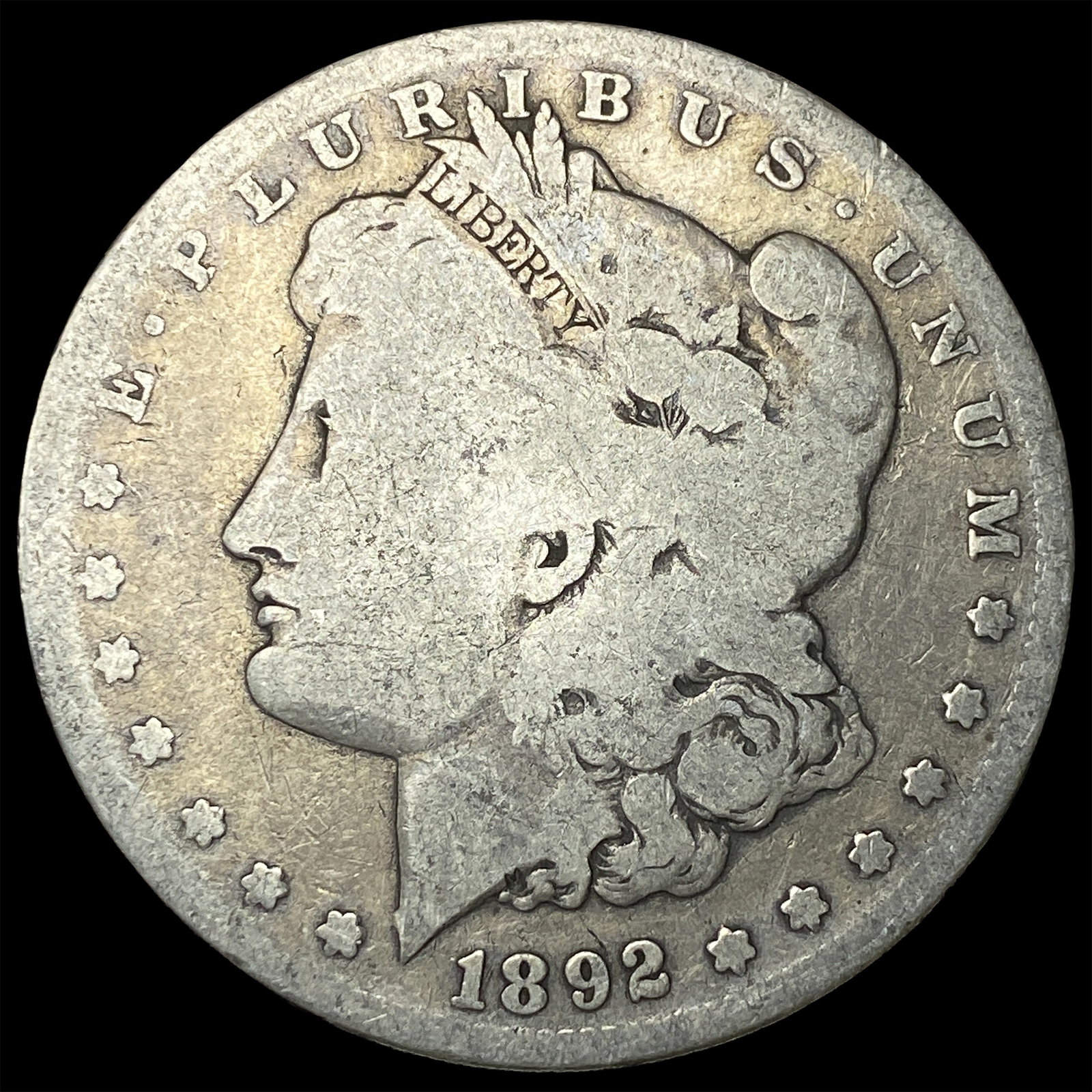 1892-S Silver Morgan Dollar NICELY CIRCULATED: 1892-S Silver Morgan Dollar NICELY CIRCULATED