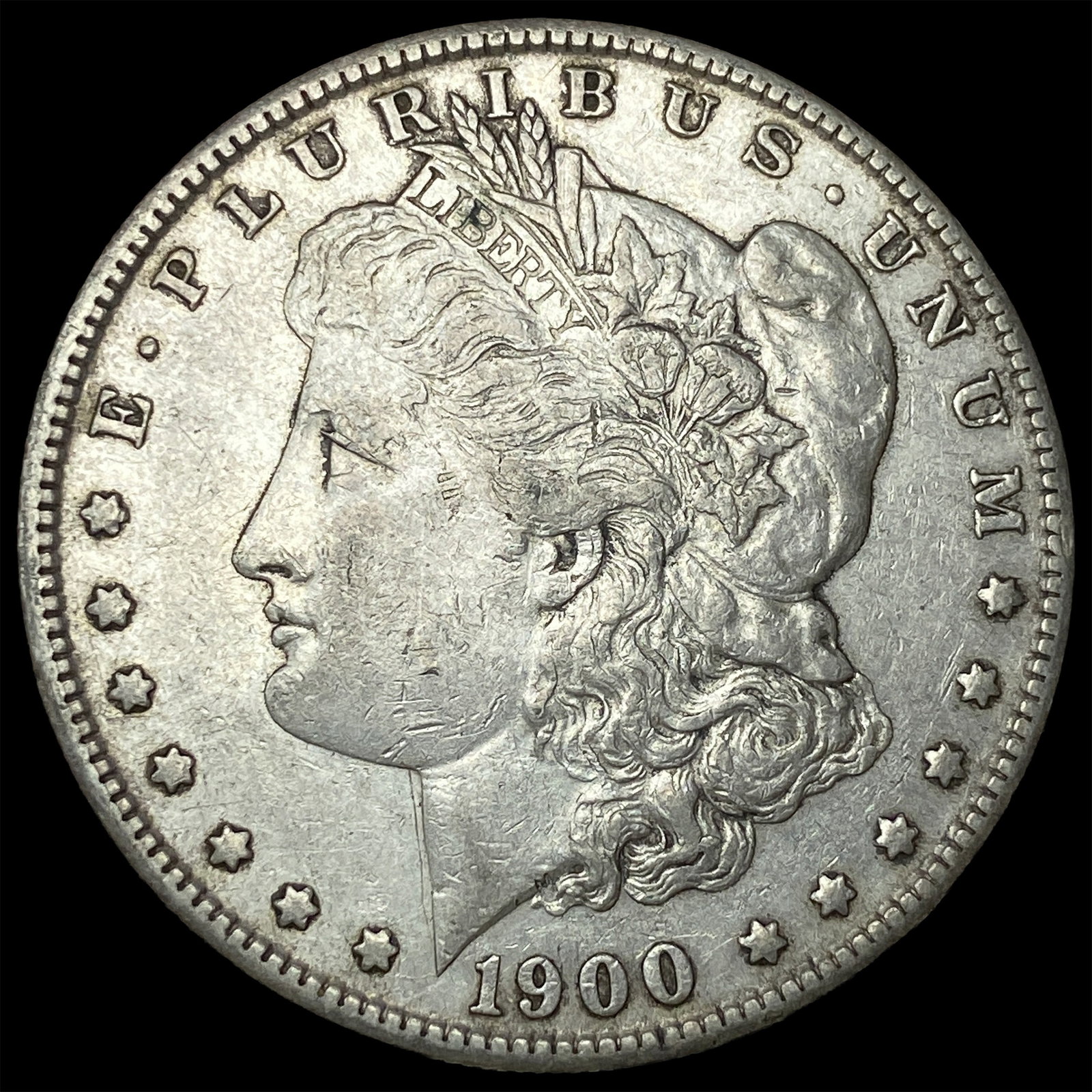 1900-S Silver Morgan Dollar NEARLY UNCIRCULATED: 1900-S Silver Morgan Dollar NEARLY UNCIRCULATED