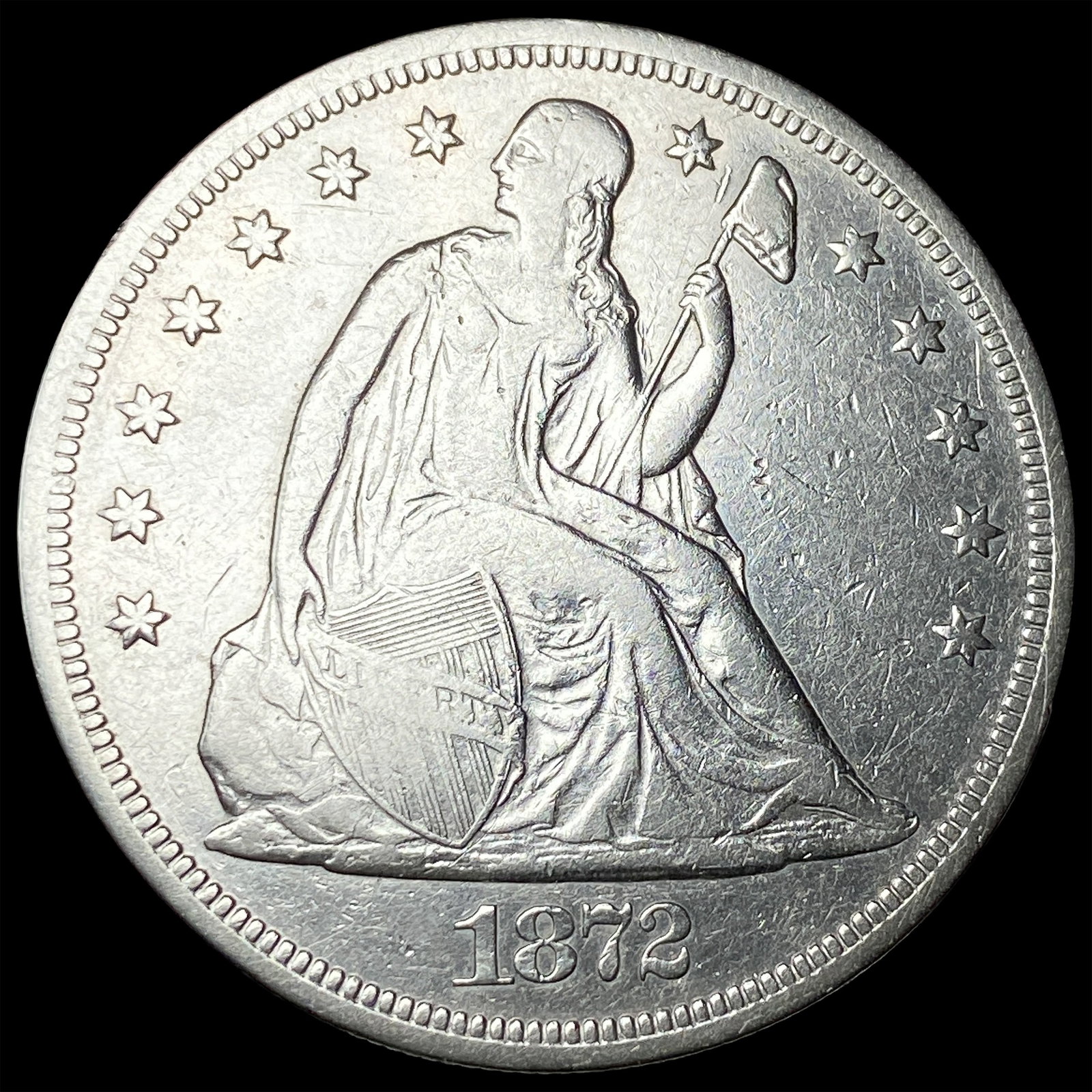 1872 Silver Dollar NEARLY UNCIRCULATED (1 of 2)