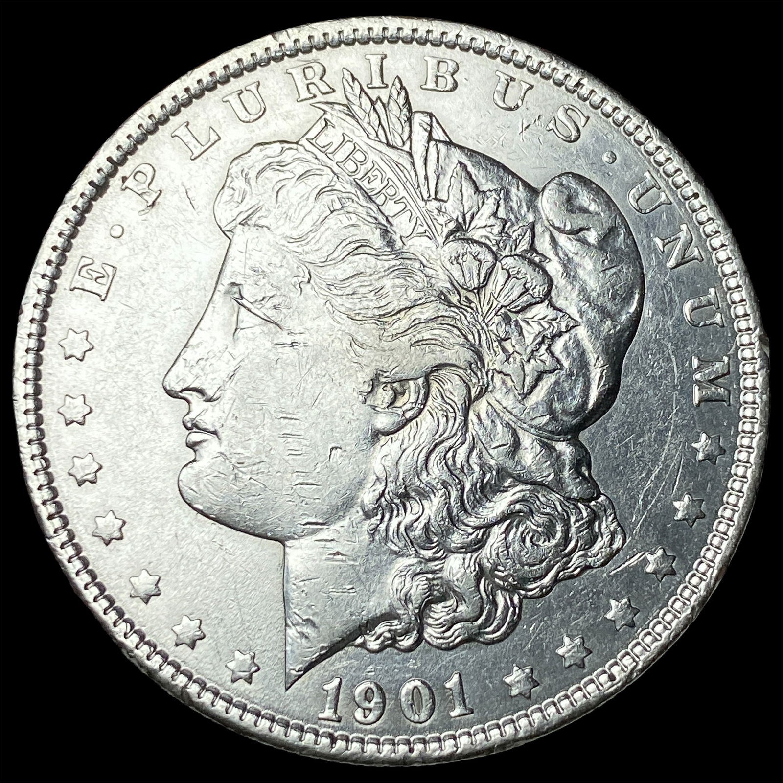 1901 Morgan Silver Dollar CLOSELY UNCIRCULATED: 1901 Morgan Silver Dollar CLOSELY UNCIRCULATED