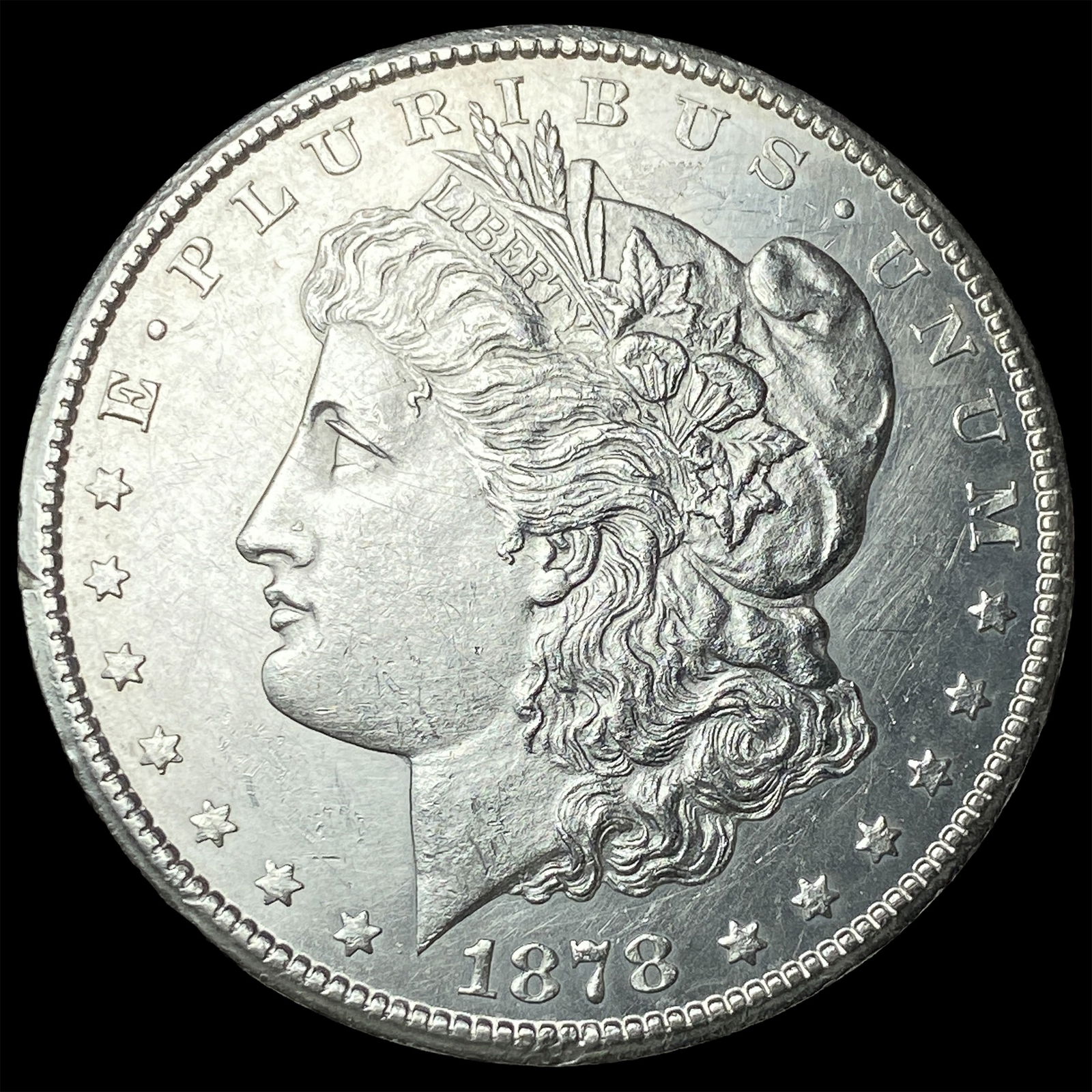1878-S Silver Morgan Dollar CLOSELY UNCIRCULATED: 1878-S Silver Morgan Dollar CLOSELY UNCIRCULATED