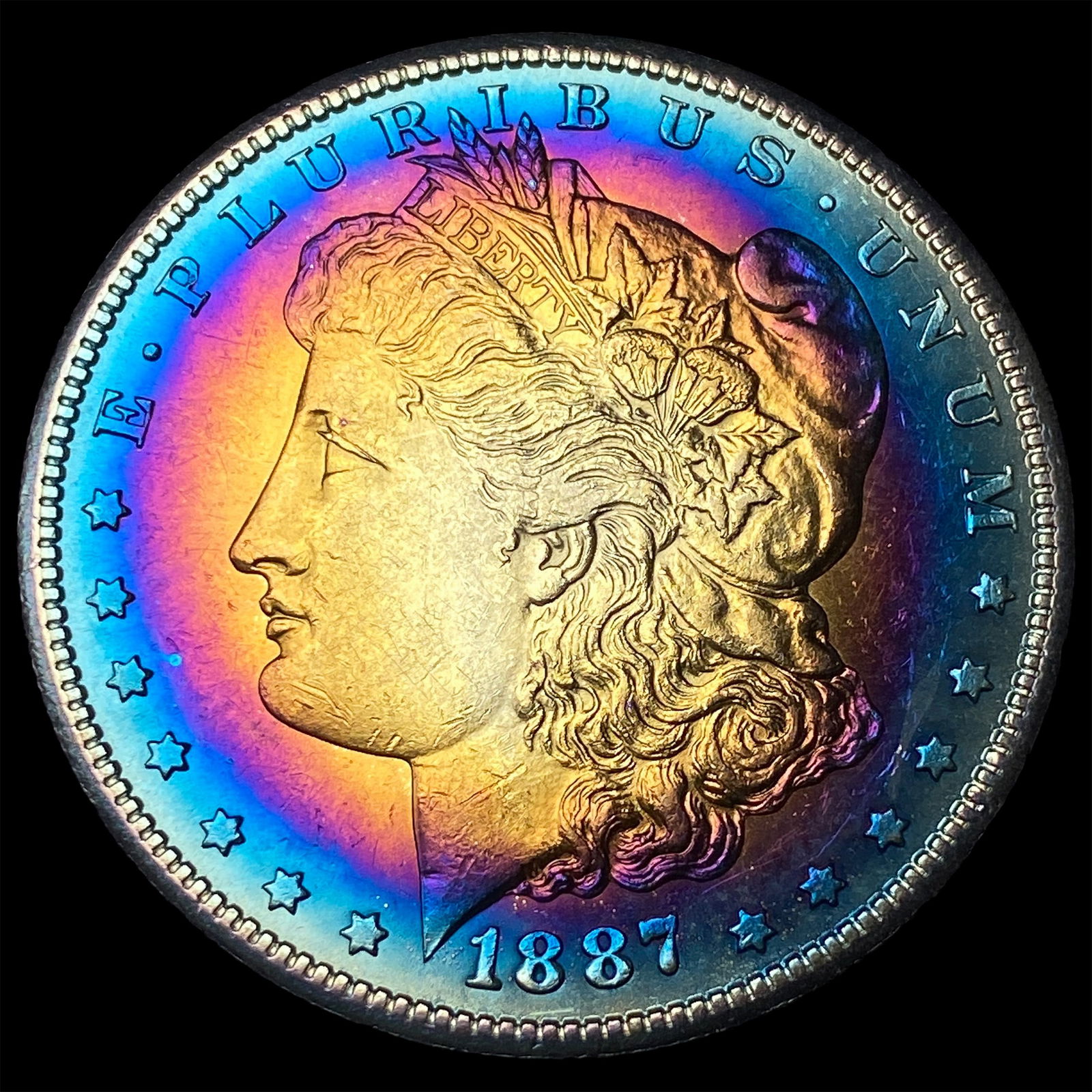 1887-S Silver Morgan Dollar CLOSELY UNCIRCULATED: 1887-S Silver Morgan Dollar CLOSELY UNCIRCULATED