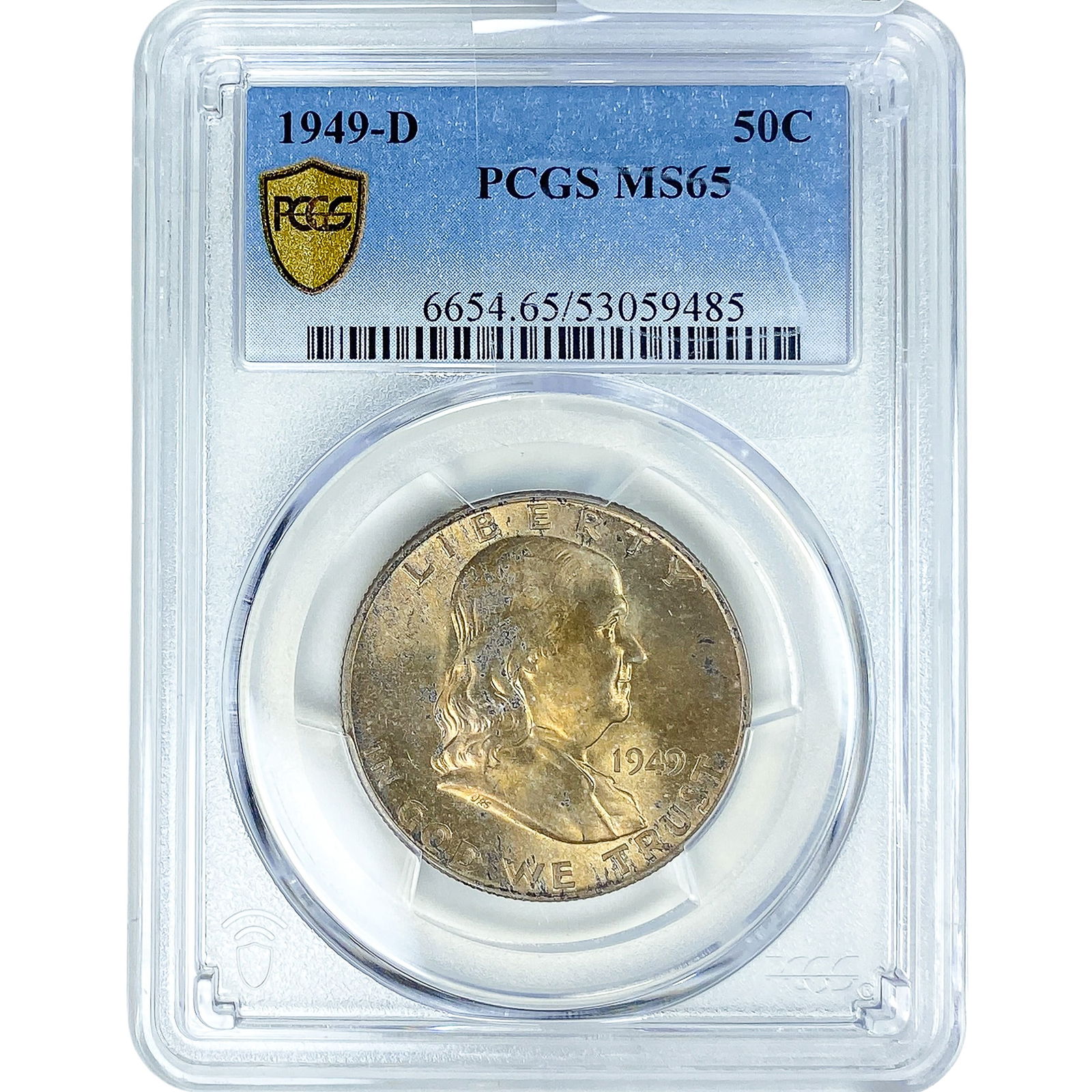 1949-D Franklin Half Dollar PCGS MS65: 1949-D Franklin Half Dollar PCGS MS65