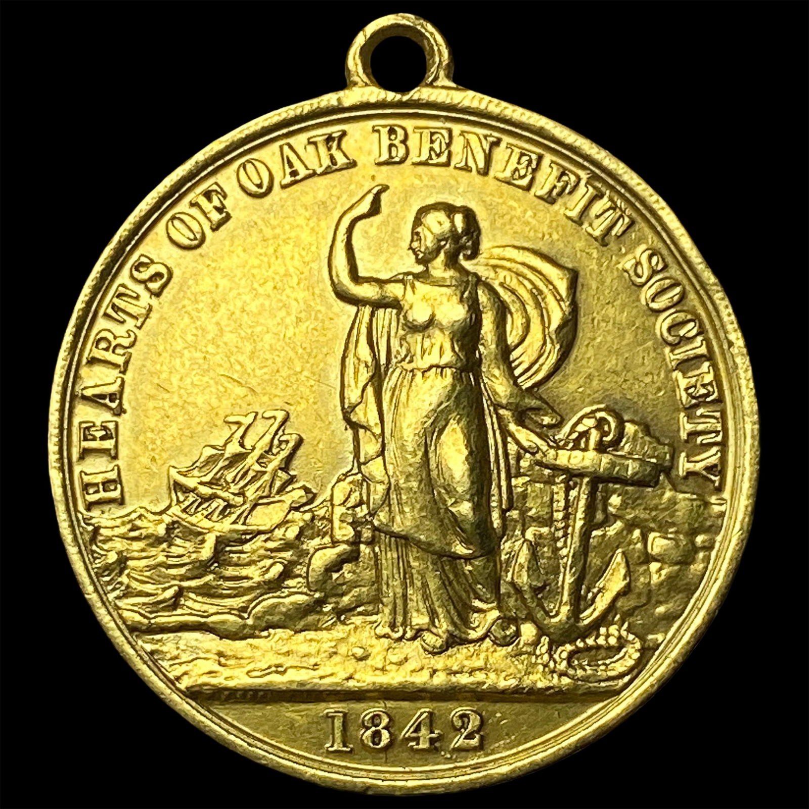 This is a "1842 Hearts of Oak Benefit Society Medal." HIGH GRADE: This is a "1842 Hearts of Oak Benefit Society Medal." HIGH GRADE