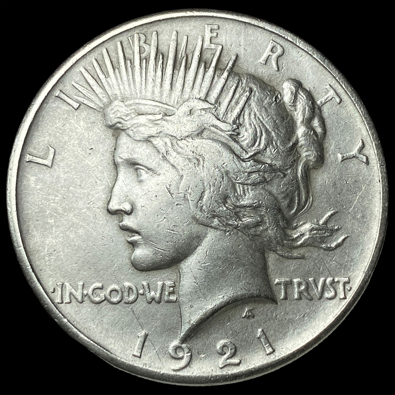 1921 Silver Peace Dollar CLOSELY UNCIRCULATED: 1921 Silver Peace Dollar CLOSELY UNCIRCULATED