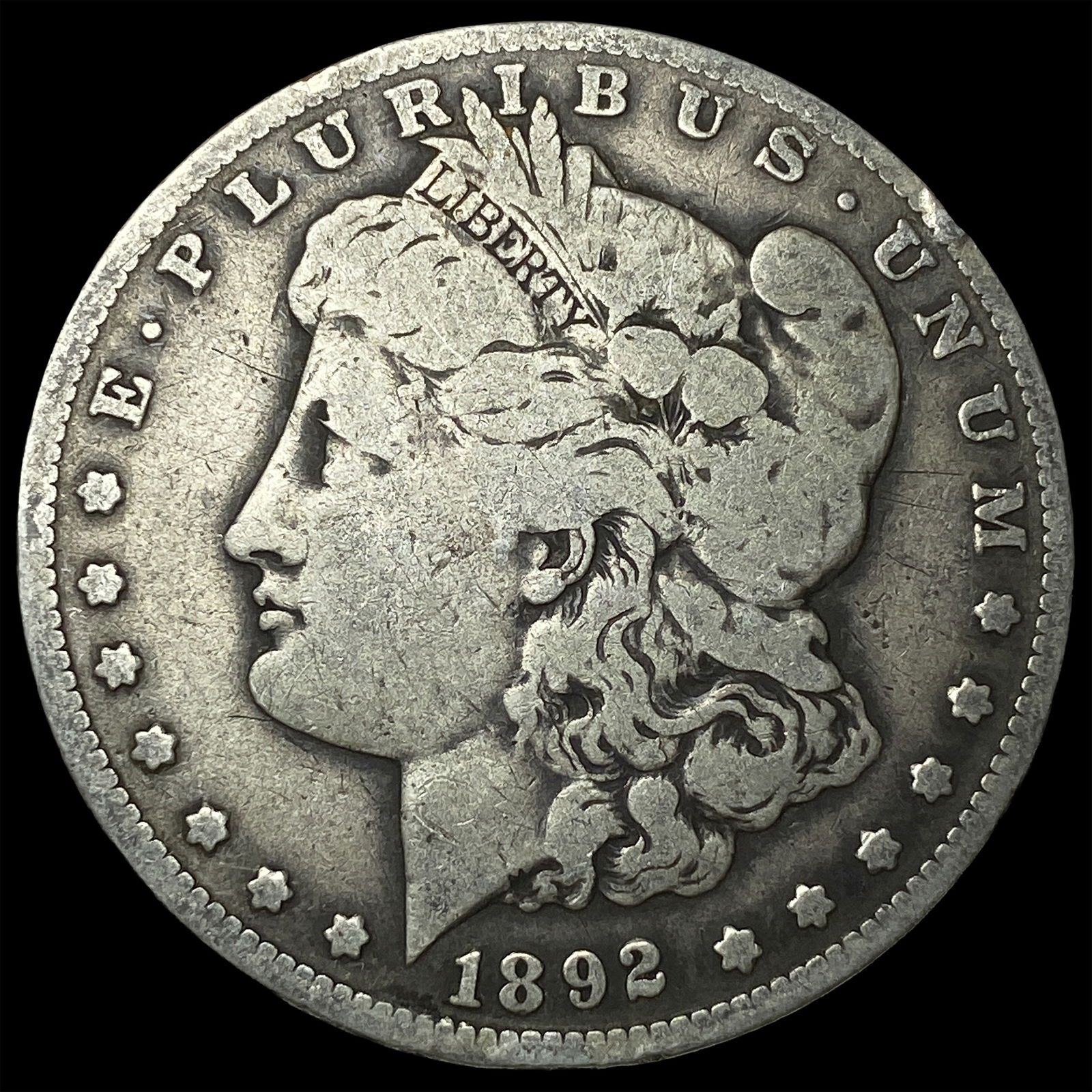 1892-S Silver Morgan Dollar NICELY CIRCULATED: 1892-S Silver Morgan Dollar NICELY CIRCULATED