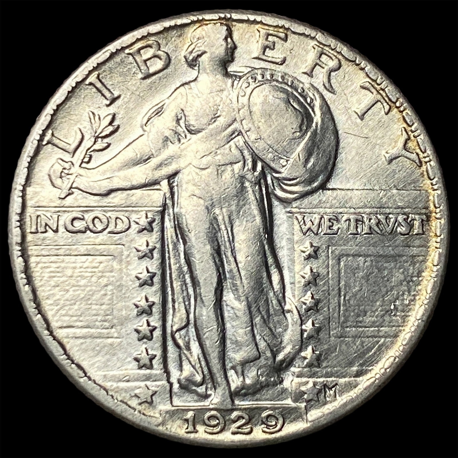 1929 Standing Liberty Quarter NEARLY UNCIRCULATED: 1929 Standing Liberty Quarter NEARLY UNCIRCULATED