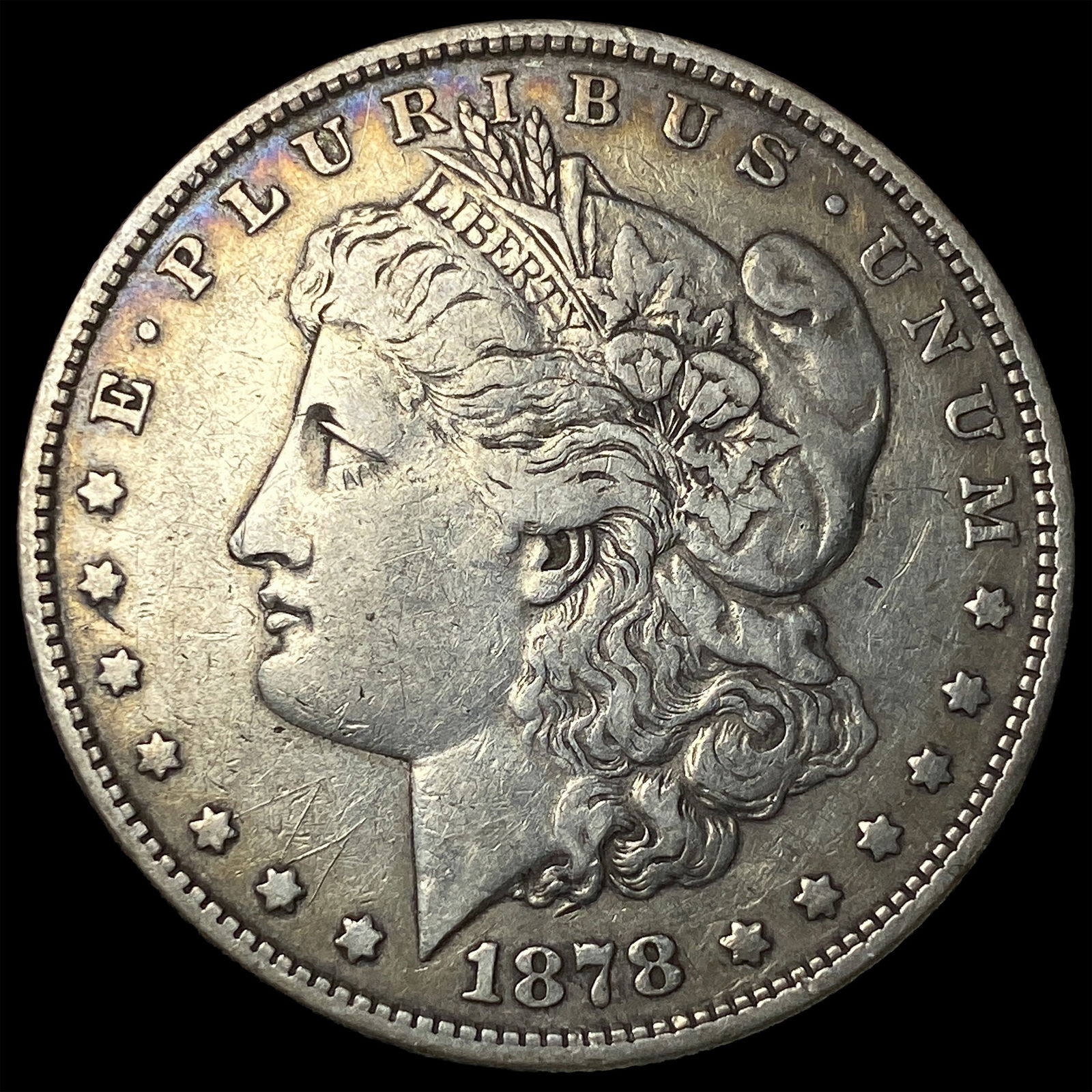 1878 Silver Morgan Dollar NEARLY UNCIRCULATED: 1878 Silver Morgan Dollar NEARLY UNCIRCULATED