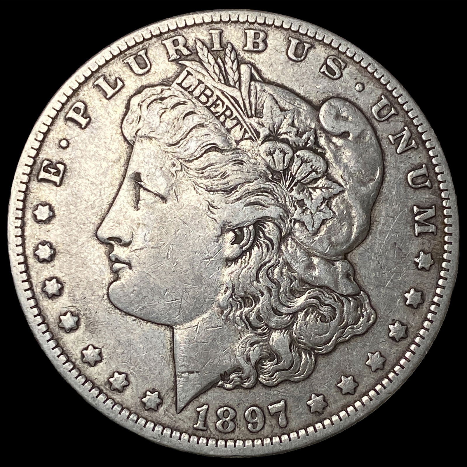 1897-O Silver Morgan Dollar NEARLY UNCIRCULATED: 1897-O Silver Morgan Dollar NEARLY UNCIRCULATED