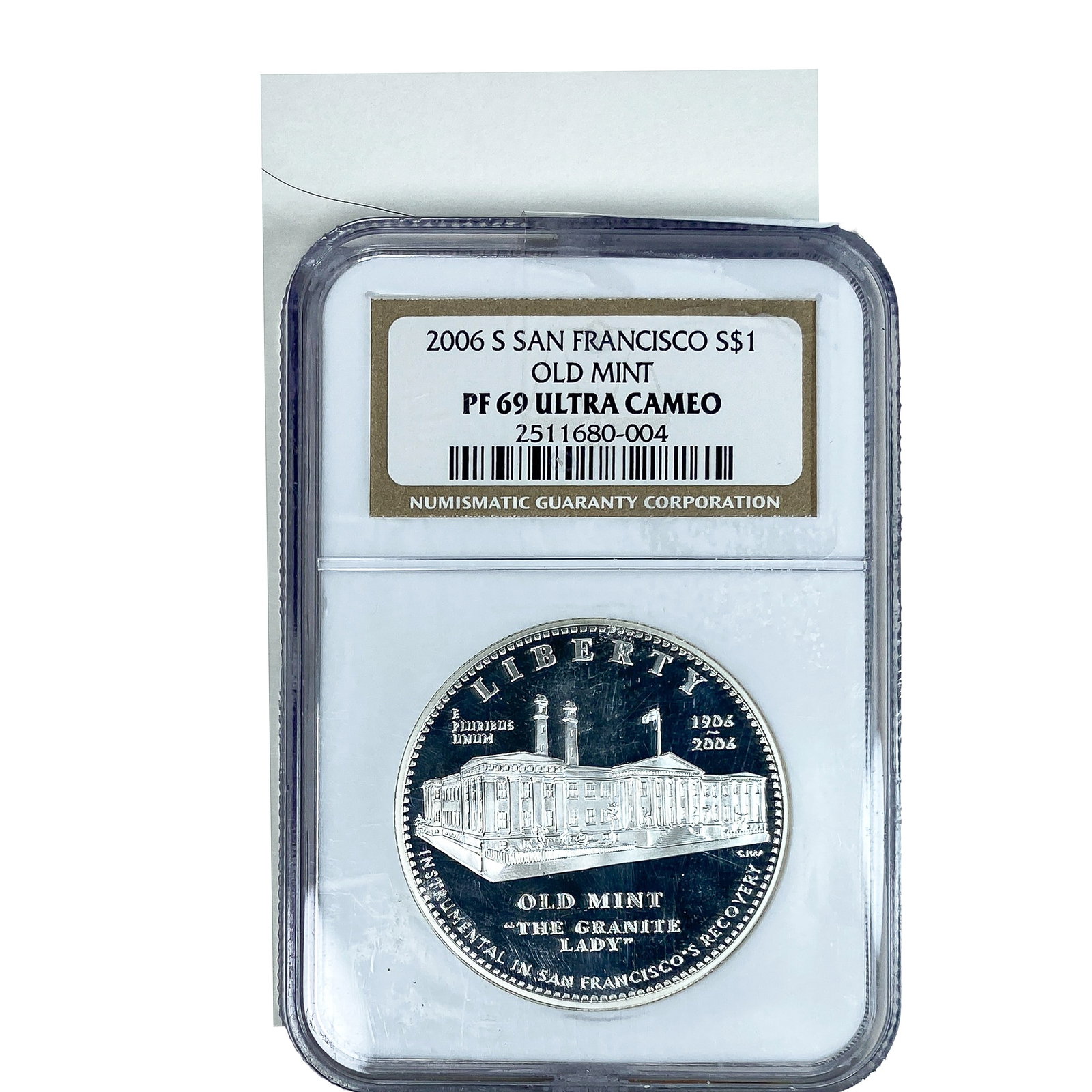 2006-S $1 San Francisco Old Mint NGC PF69 Ultra Cameo: 2006-S $1 San Francisco Old Mint NGC PF69 Ultra Cameo