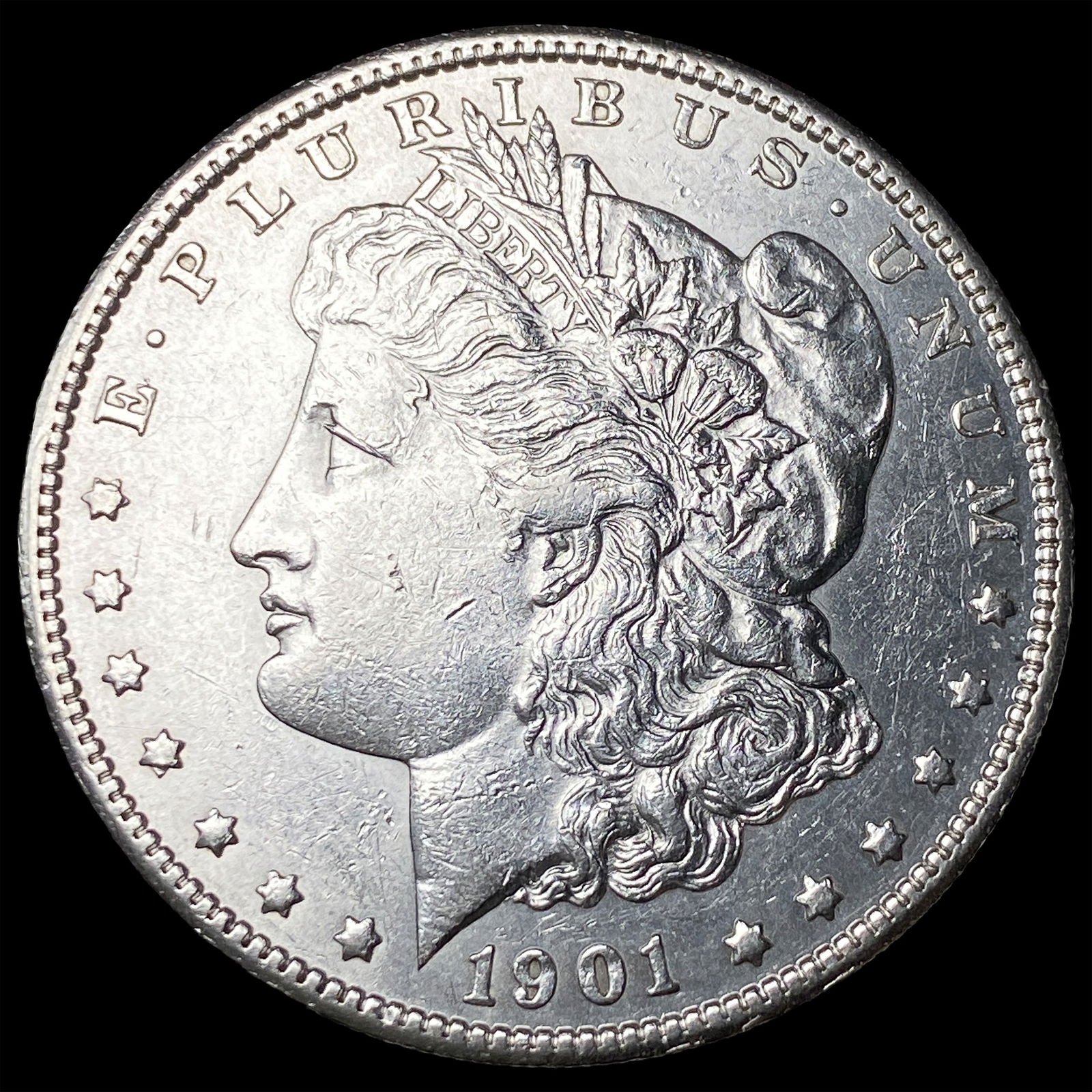 1901-S Silver Morgan Dollar CLOSELY UNCIRCULATED: 1901-S Silver Morgan Dollar CLOSELY UNCIRCULATED