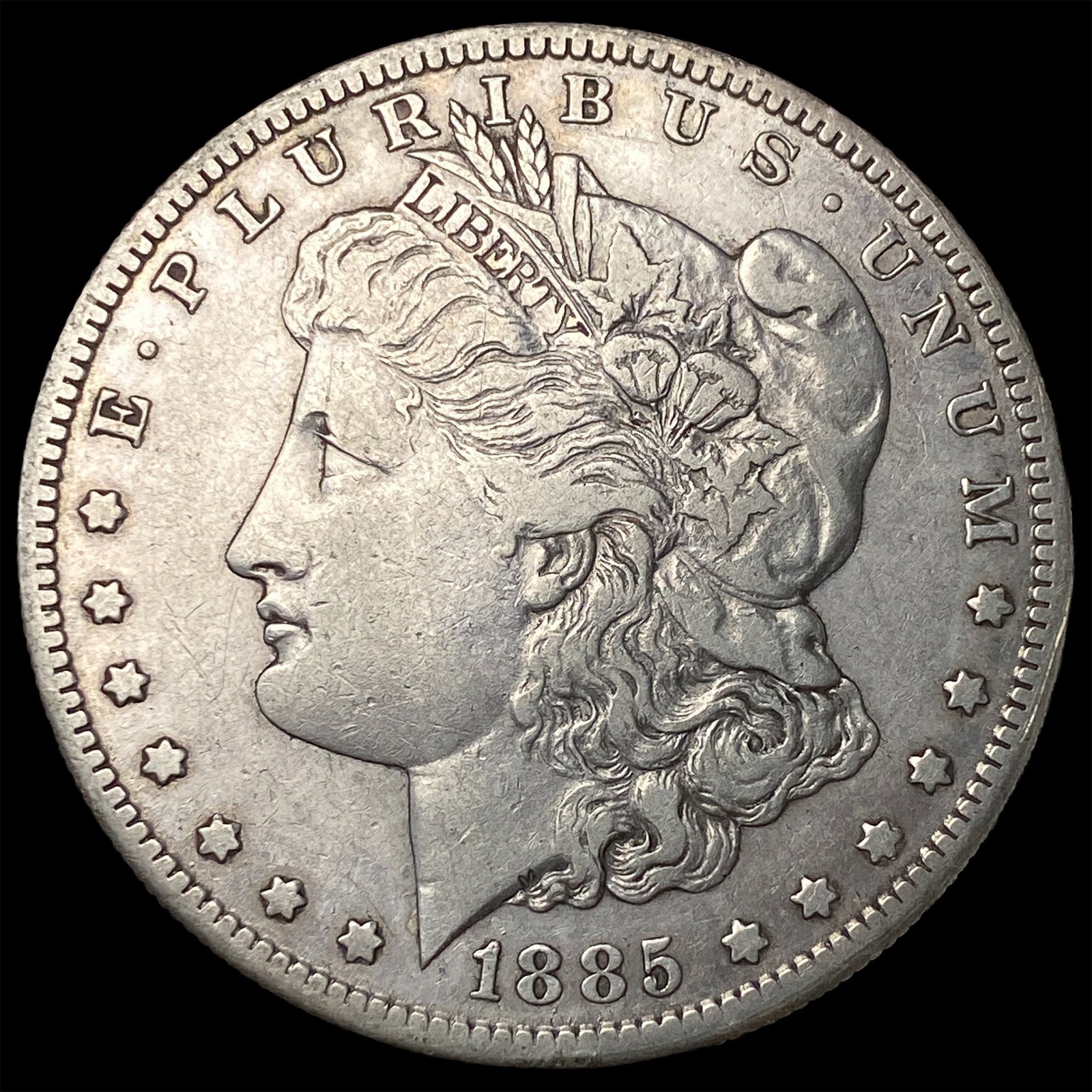 1885-S Silver Morgan Dollar ABOUT UNCIRCULATED (1 of 2)