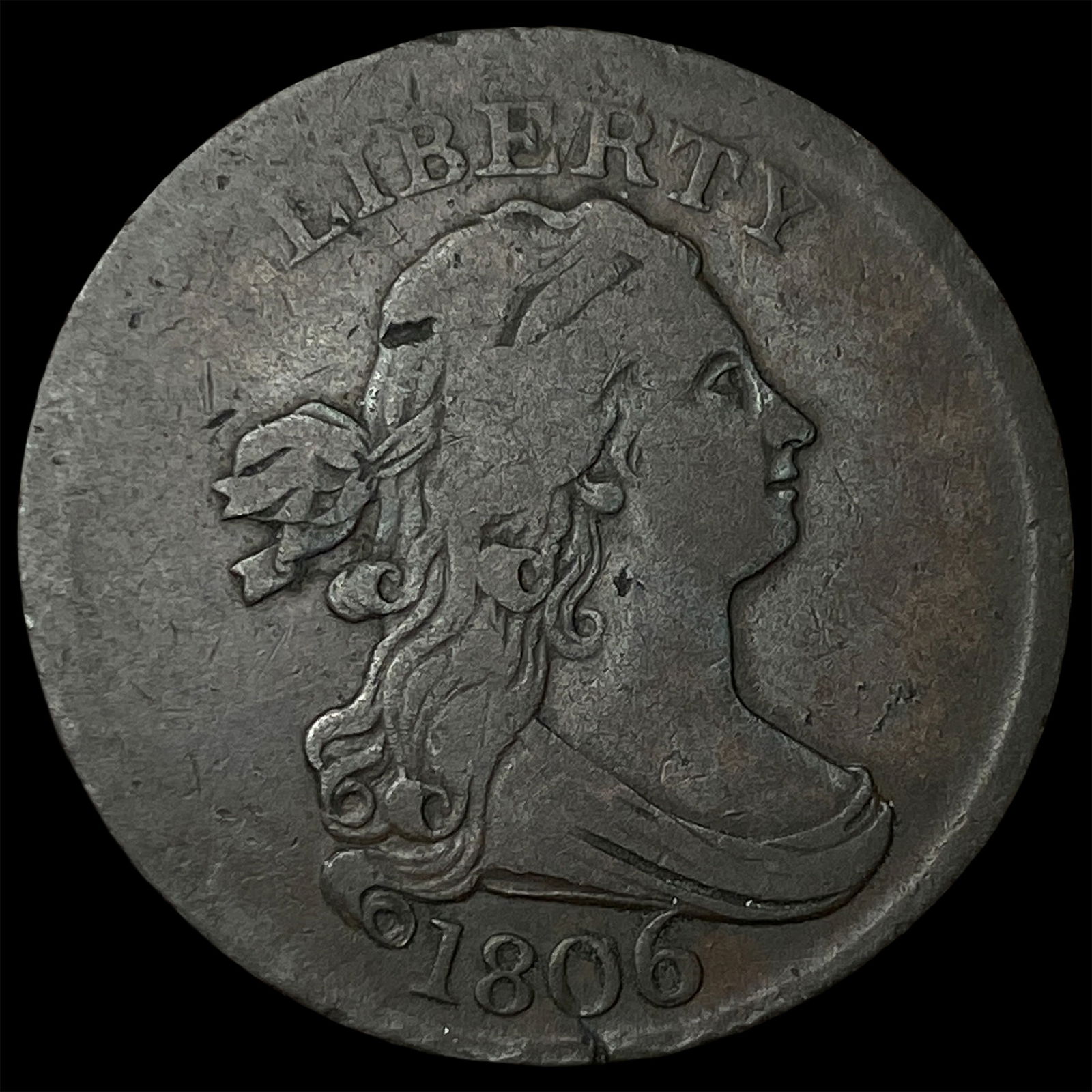 1806 Draped Bust Half Cent LIGHTLY CIRCULATED (1 of 2)