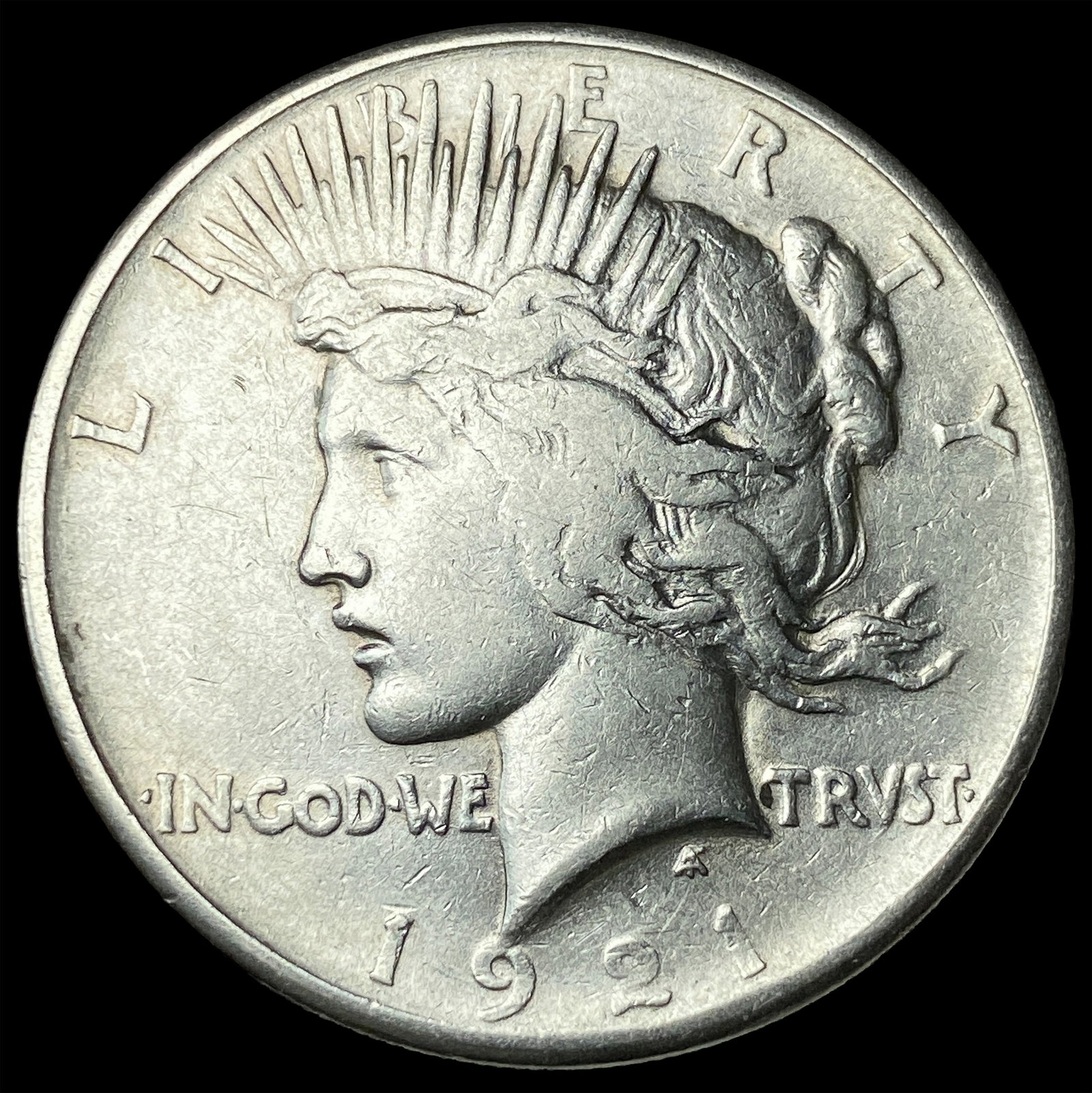1921 Silver Peace Dollar NEARLY UNCIRCULATED: 1921 Silver Peace Dollar NEARLY UNCIRCULATED