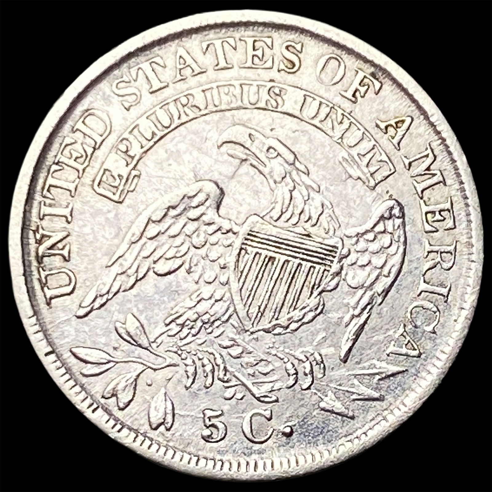 1836 Capped Bust Half Dime CLOSELY UNCIRCULATED - 2