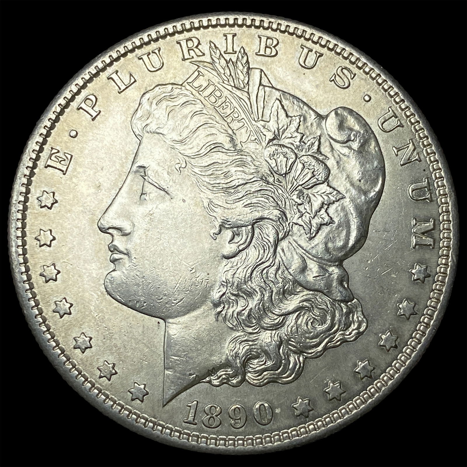 1890-S Silver Morgan Dollar CHOICE AU: 1890-S Silver Morgan Dollar CHOICE AU