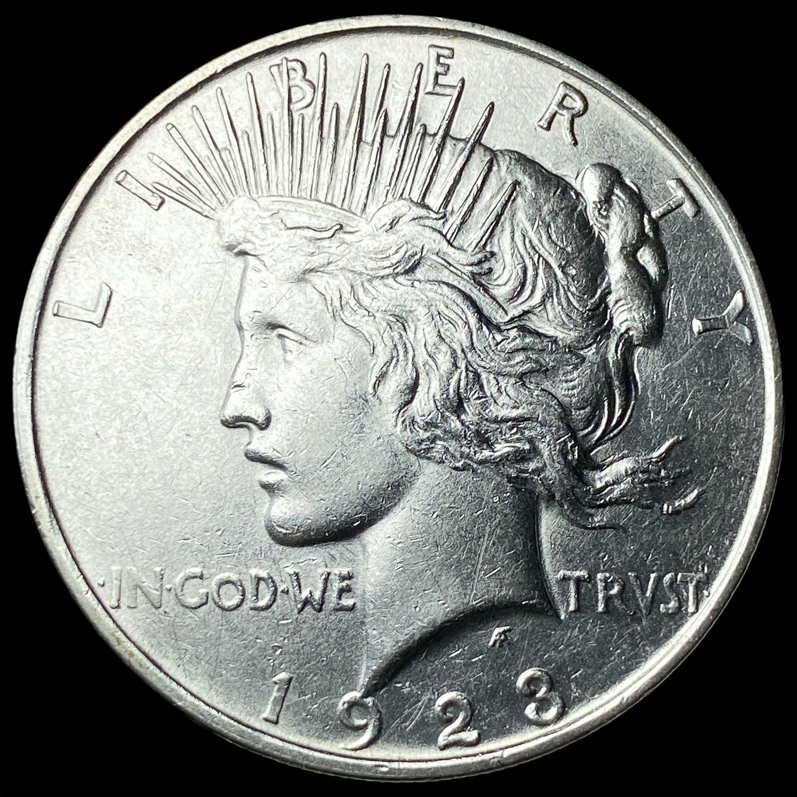 1923 Silver Peace Dollar CLOSELY UNCIRCULATED: 1923 Silver Peace Dollar CLOSELY UNCIRCULATED