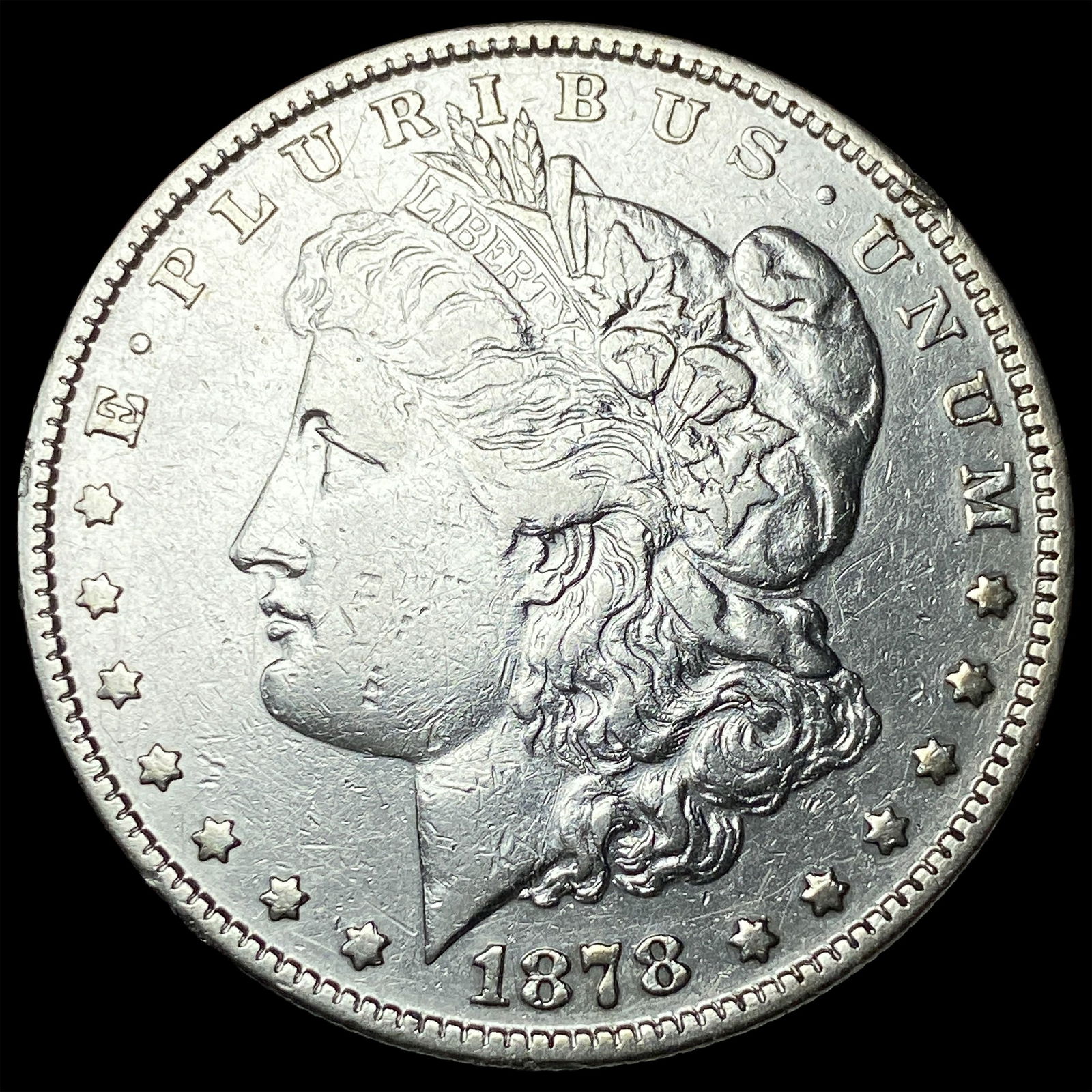 1878 Silver Morgan Dollar NEARLY UNCIRCULATED: 1878 Silver Morgan Dollar NEARLY UNCIRCULATED