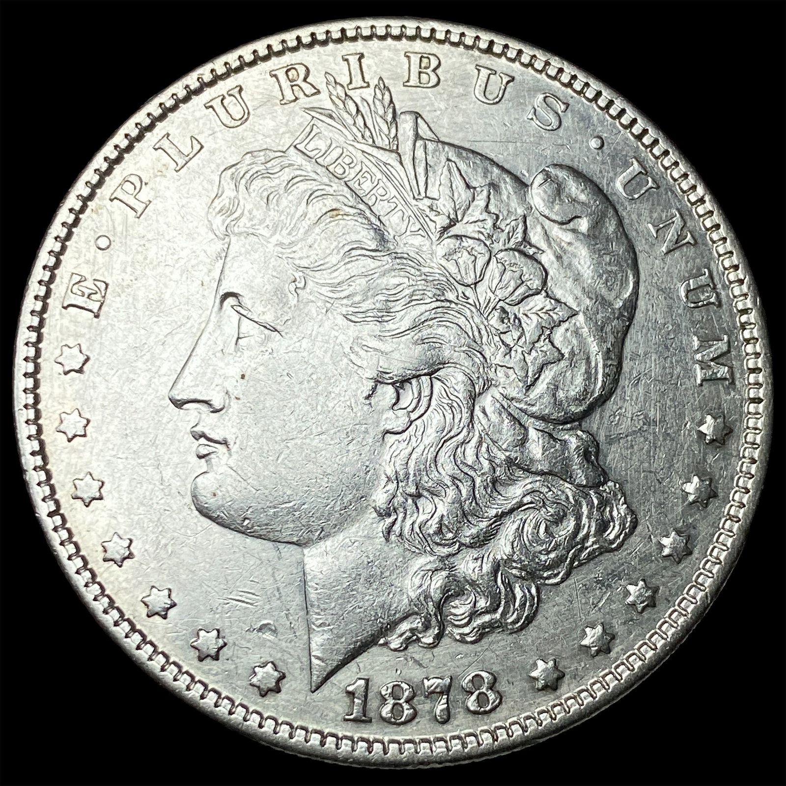1878 Silver Morgan Dollar CLOSELY UNCIRCULATED: 1878 Silver Morgan Dollar CLOSELY UNCIRCULATED